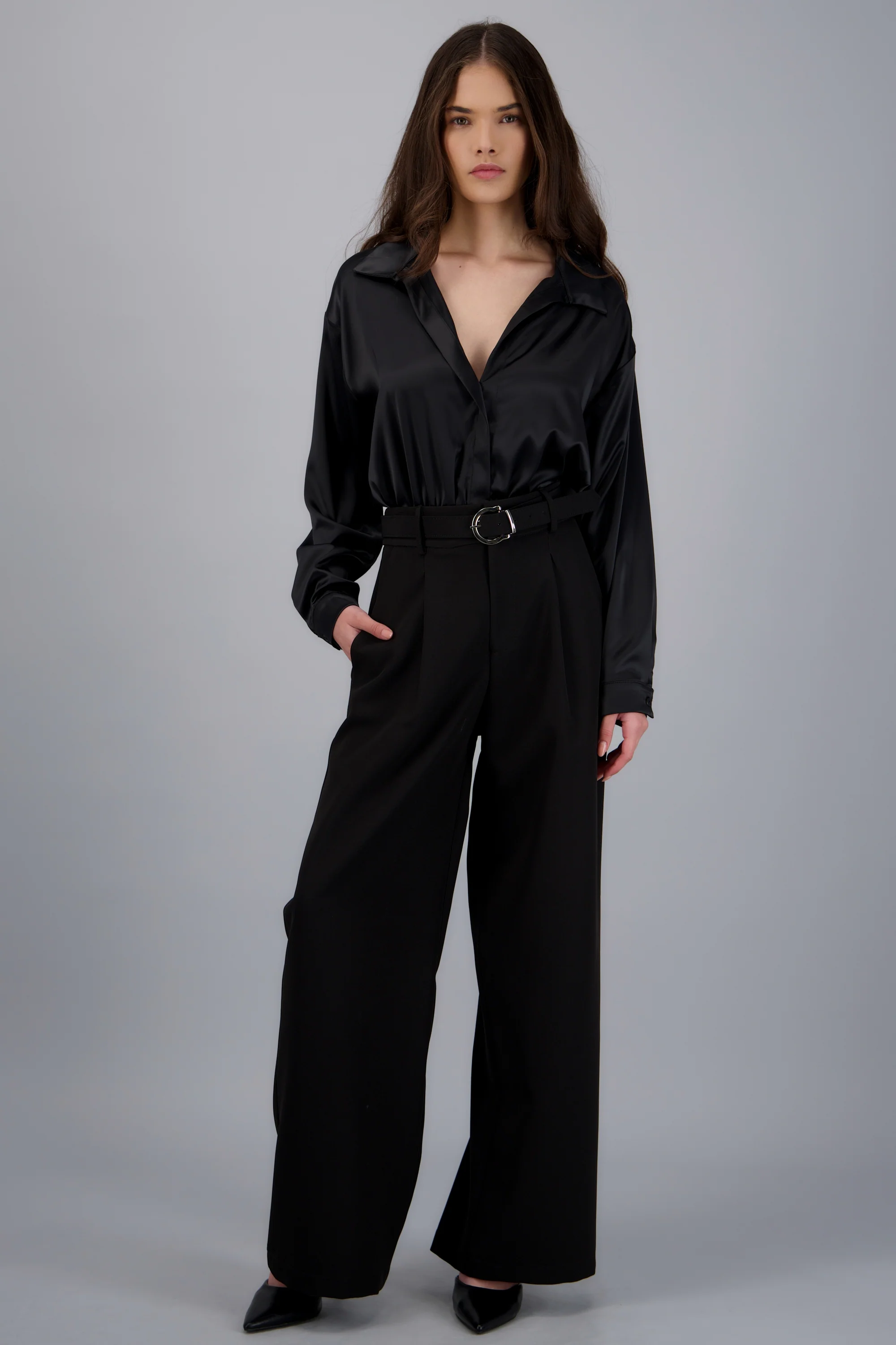 Pantalon sastre basico con cinturon Hypsters - Image 3