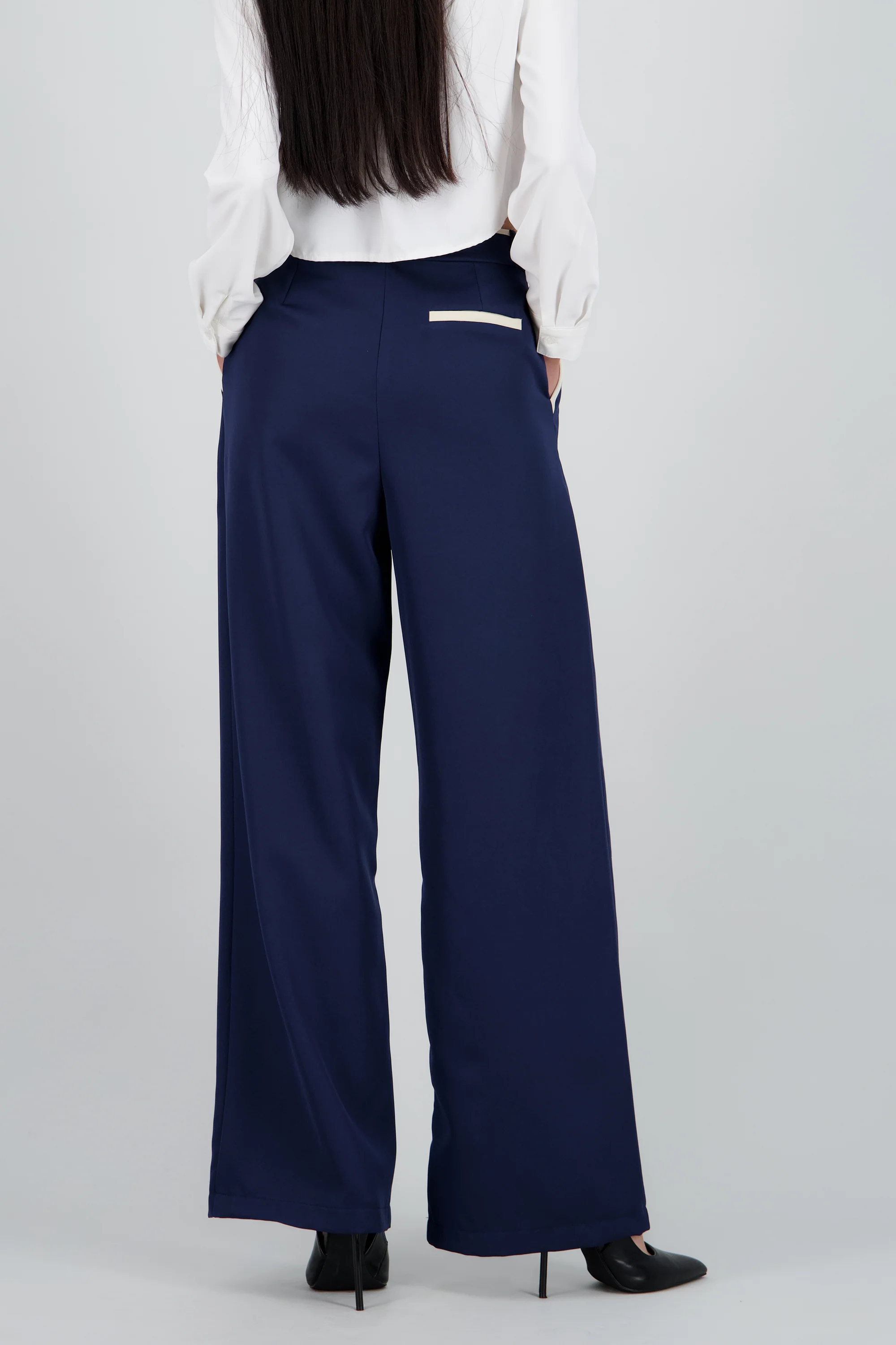 Pantalon sastre con pinza detalle contraste Hyp - Image 4