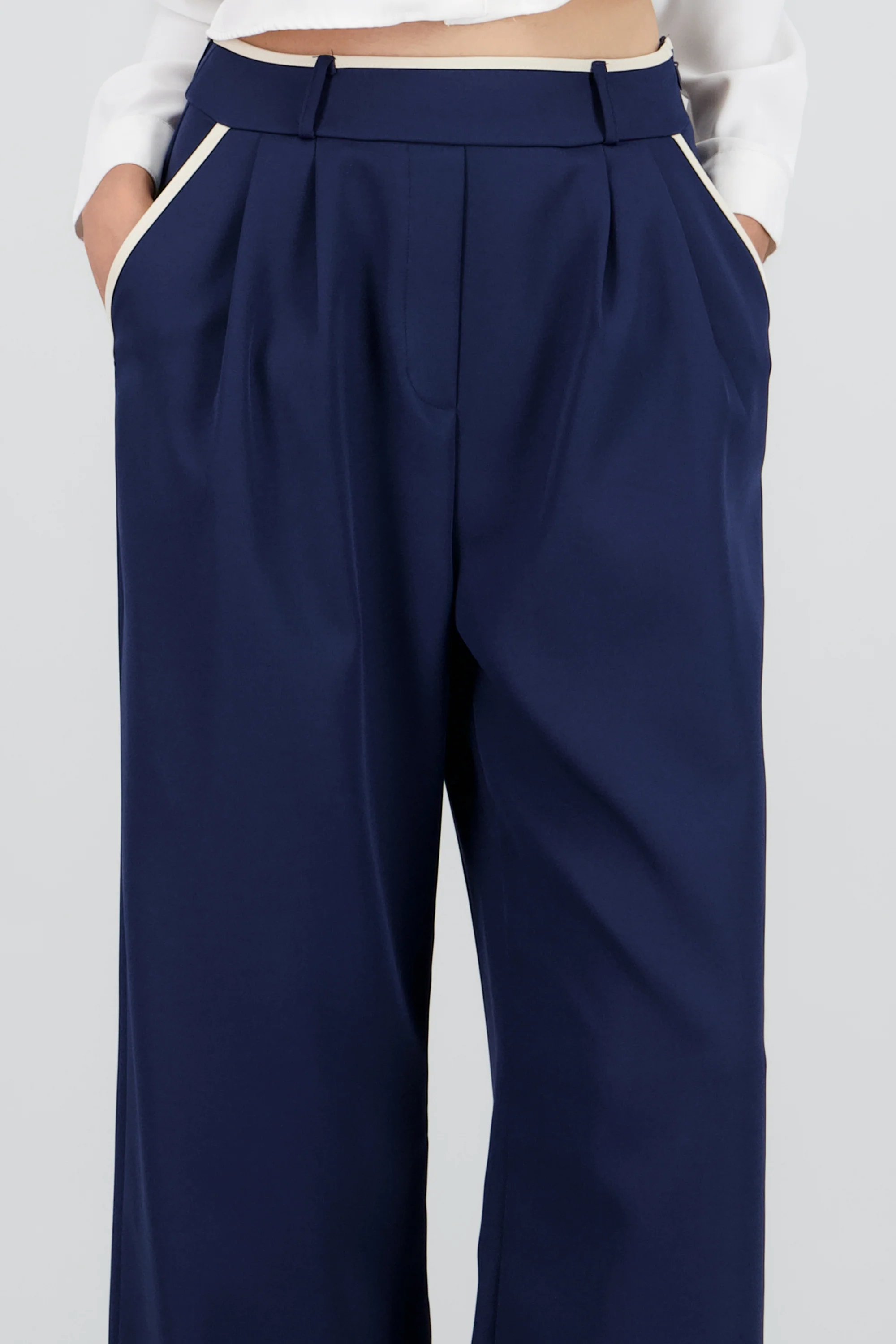 Pantalon sastre con pinza detalle contraste Hyp - Image 5