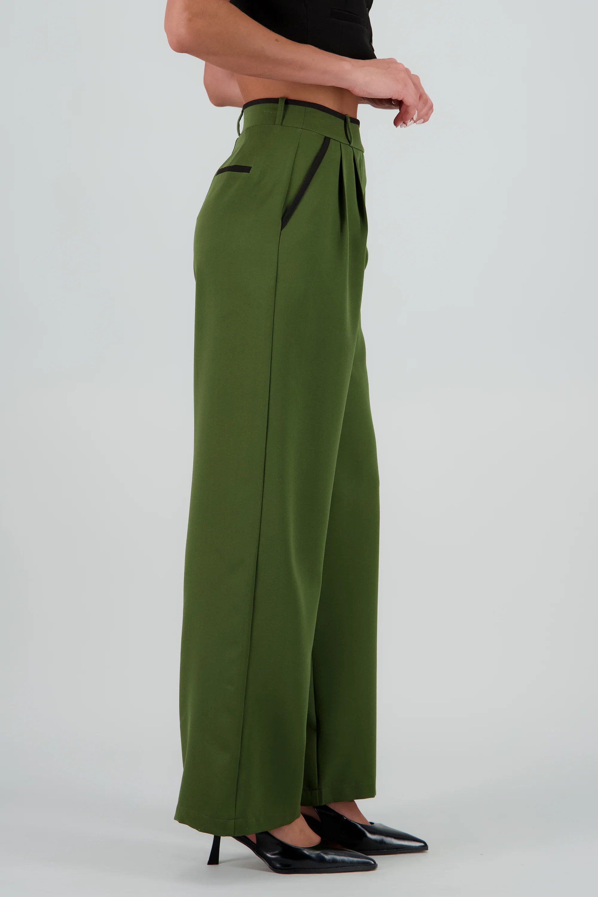 Pantalon sastre con pinza detalle contraste Hyp - Image 3
