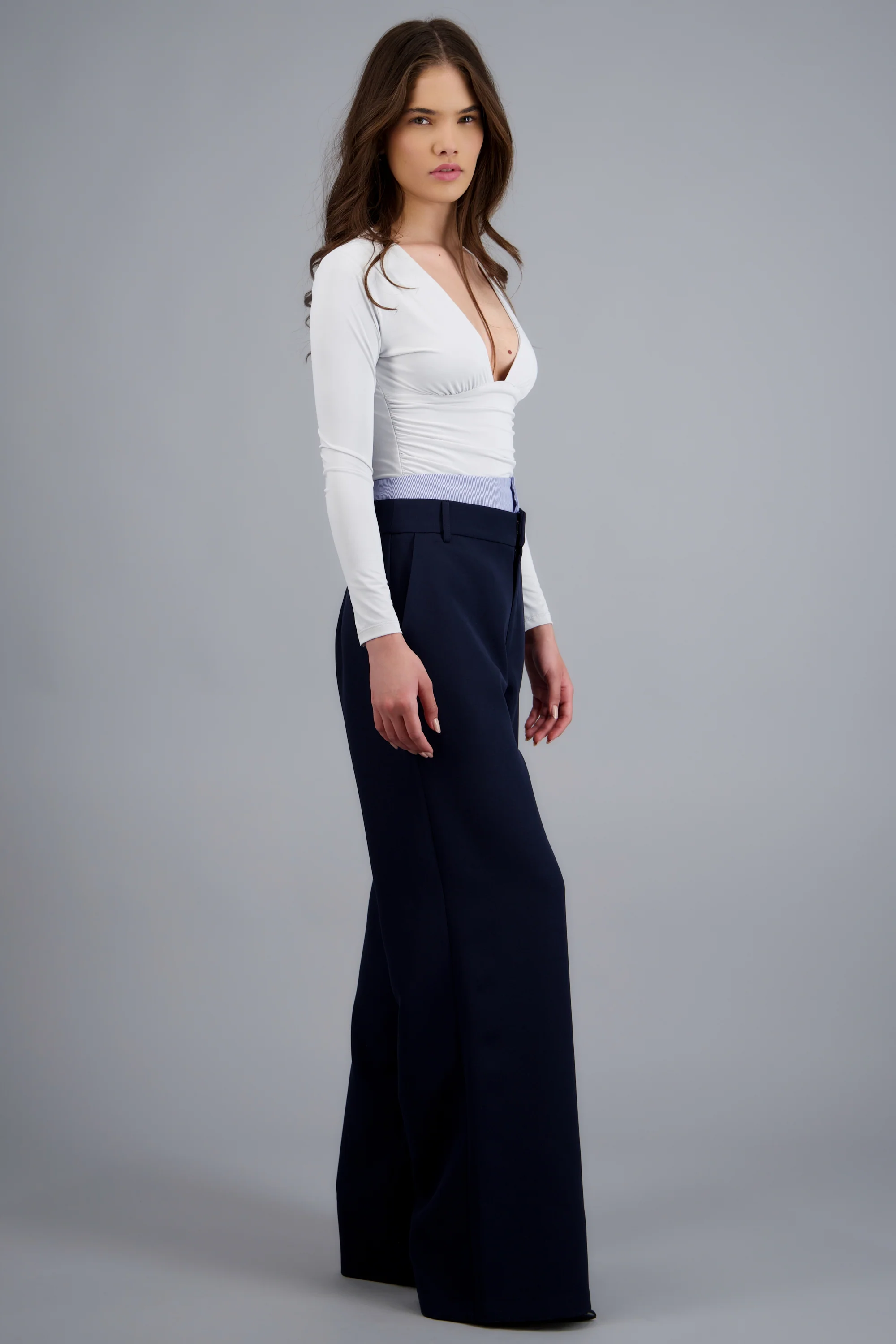 Pantalon sastre con pretina doble - Image 2