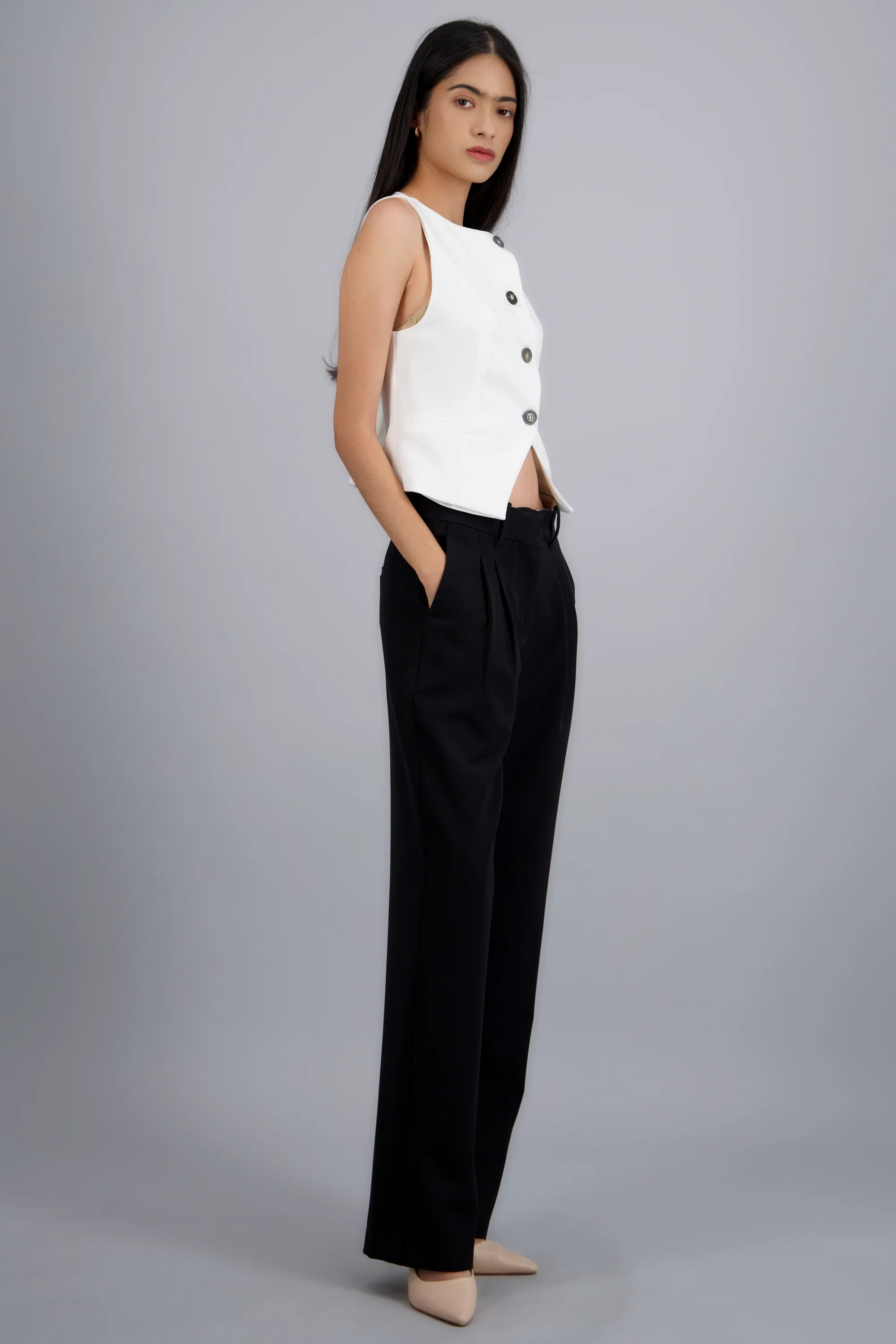 Pantalon sastre effortless con pinzas - Image 3