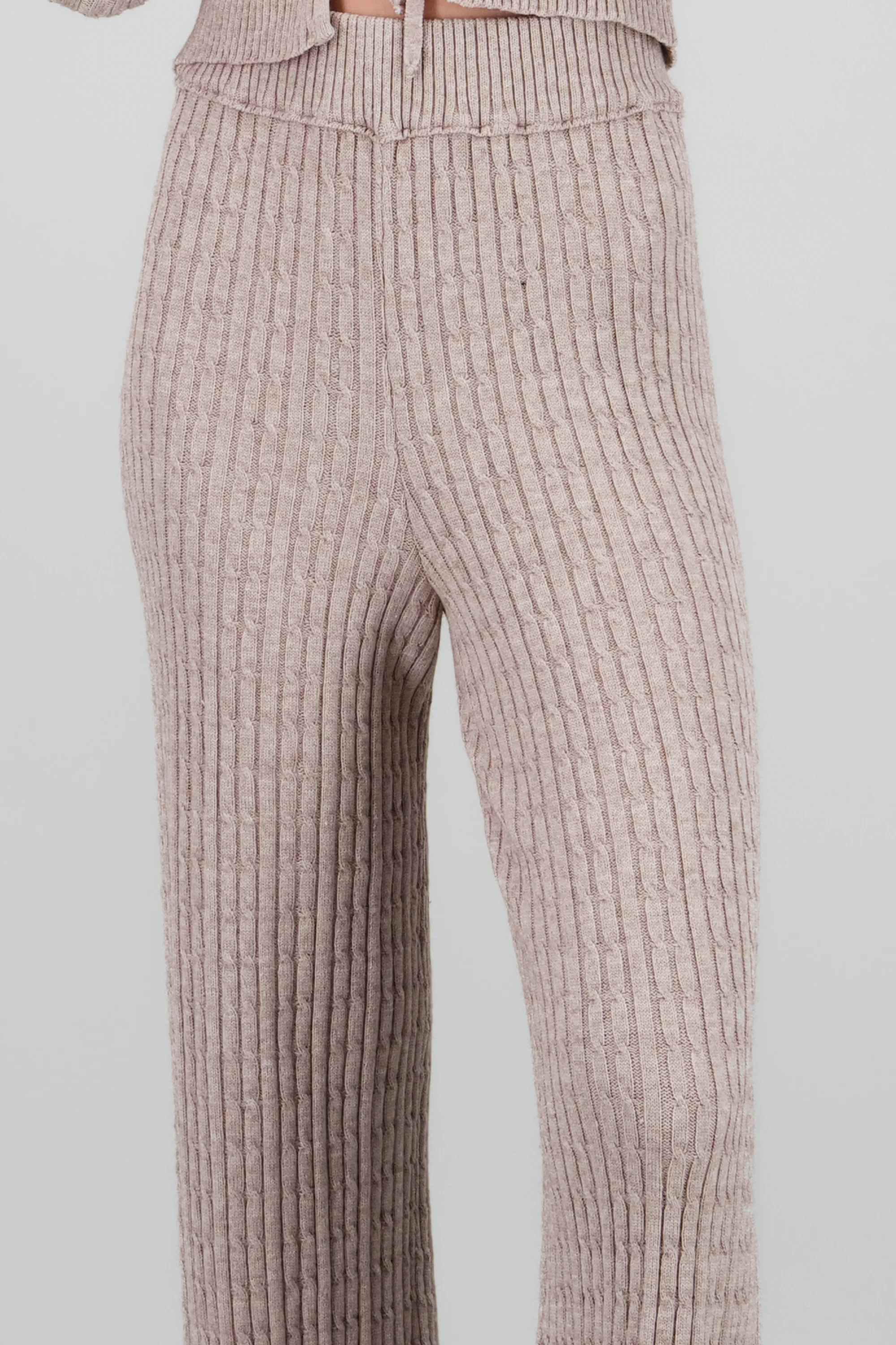 Pantalon tejido trenzado - Image 5