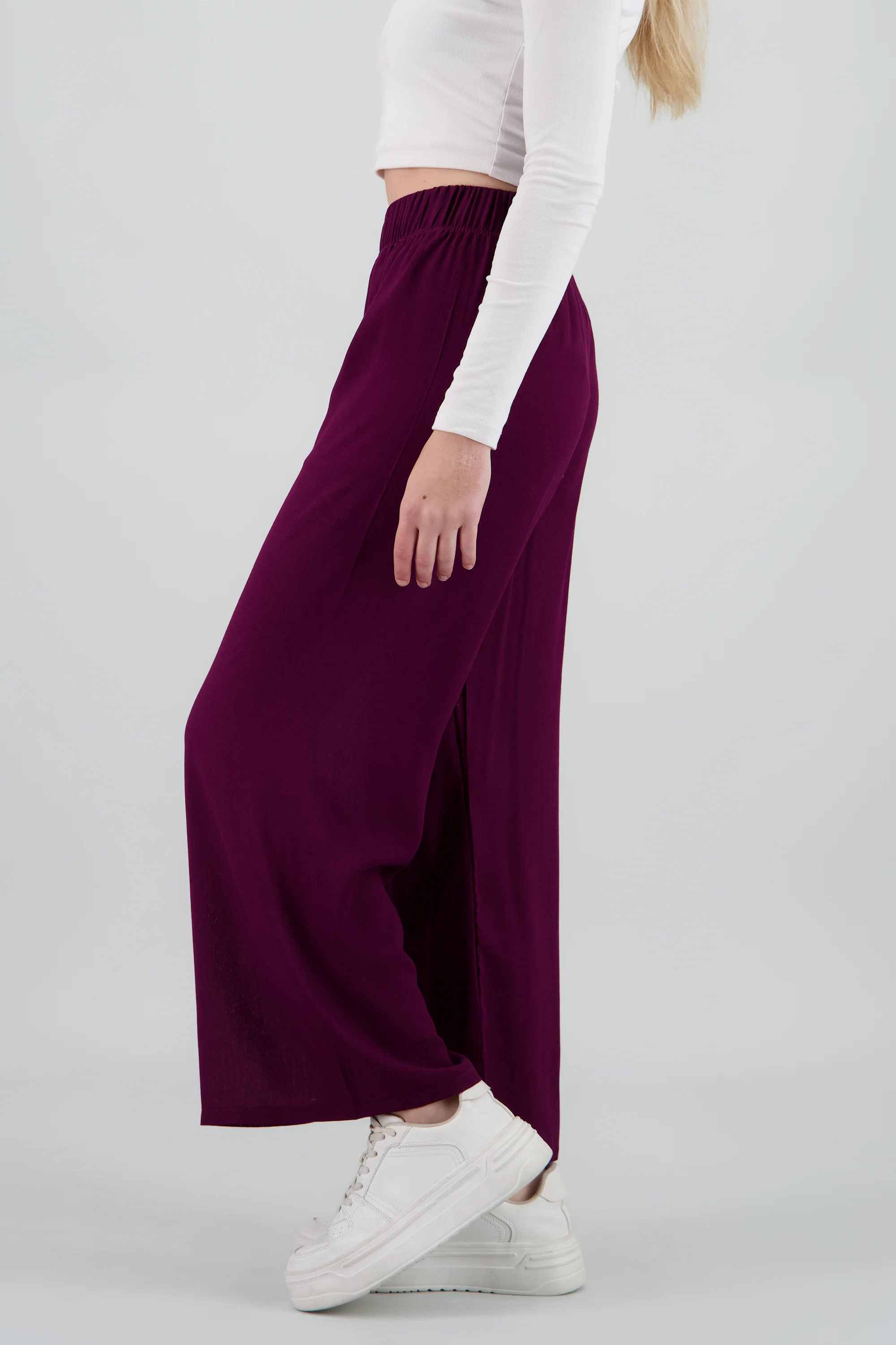 Pantalón Wide Leg Cintura Elástico - Image 3