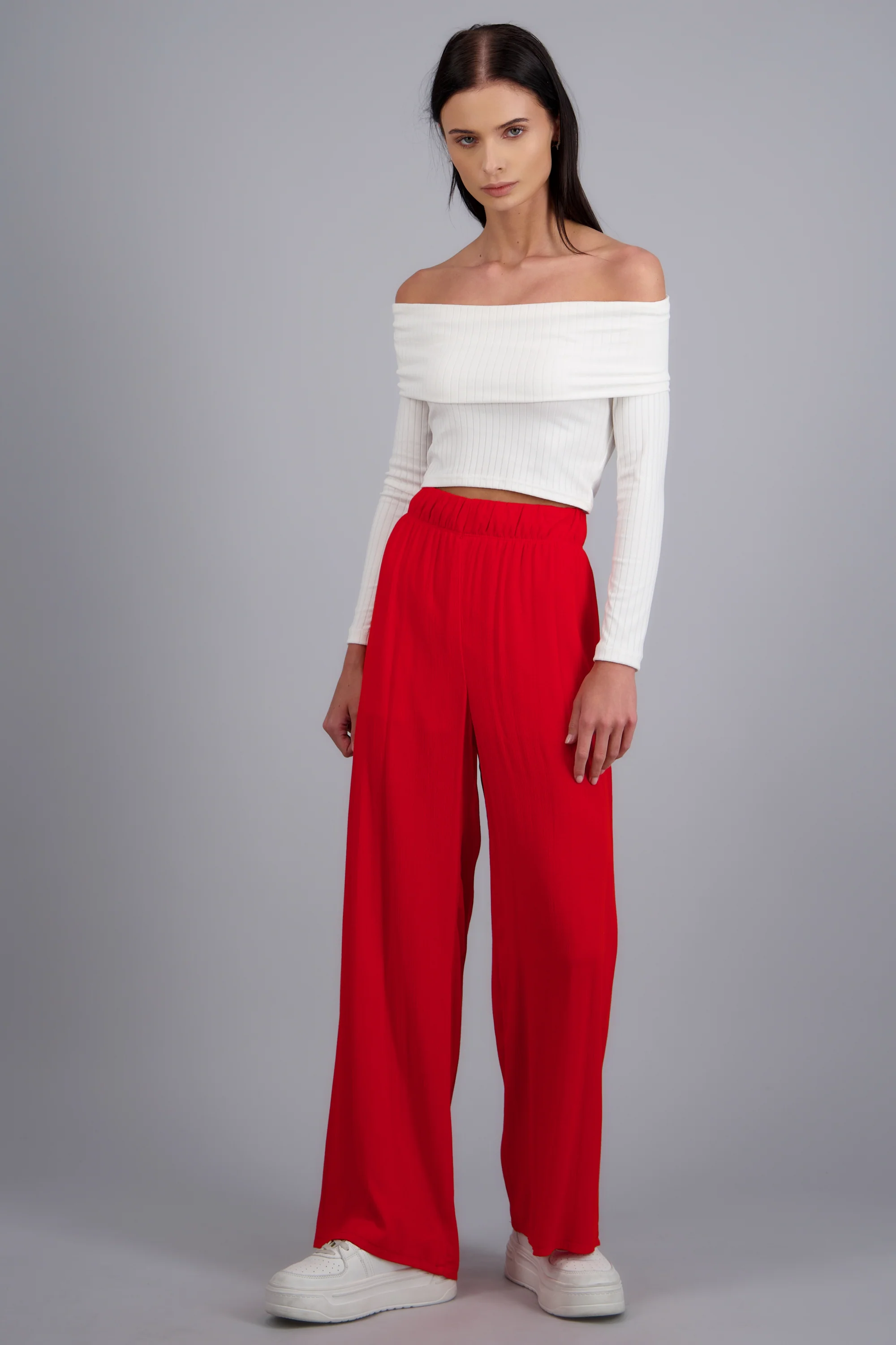 Pantalón wide leg cintura elástica - Image 2