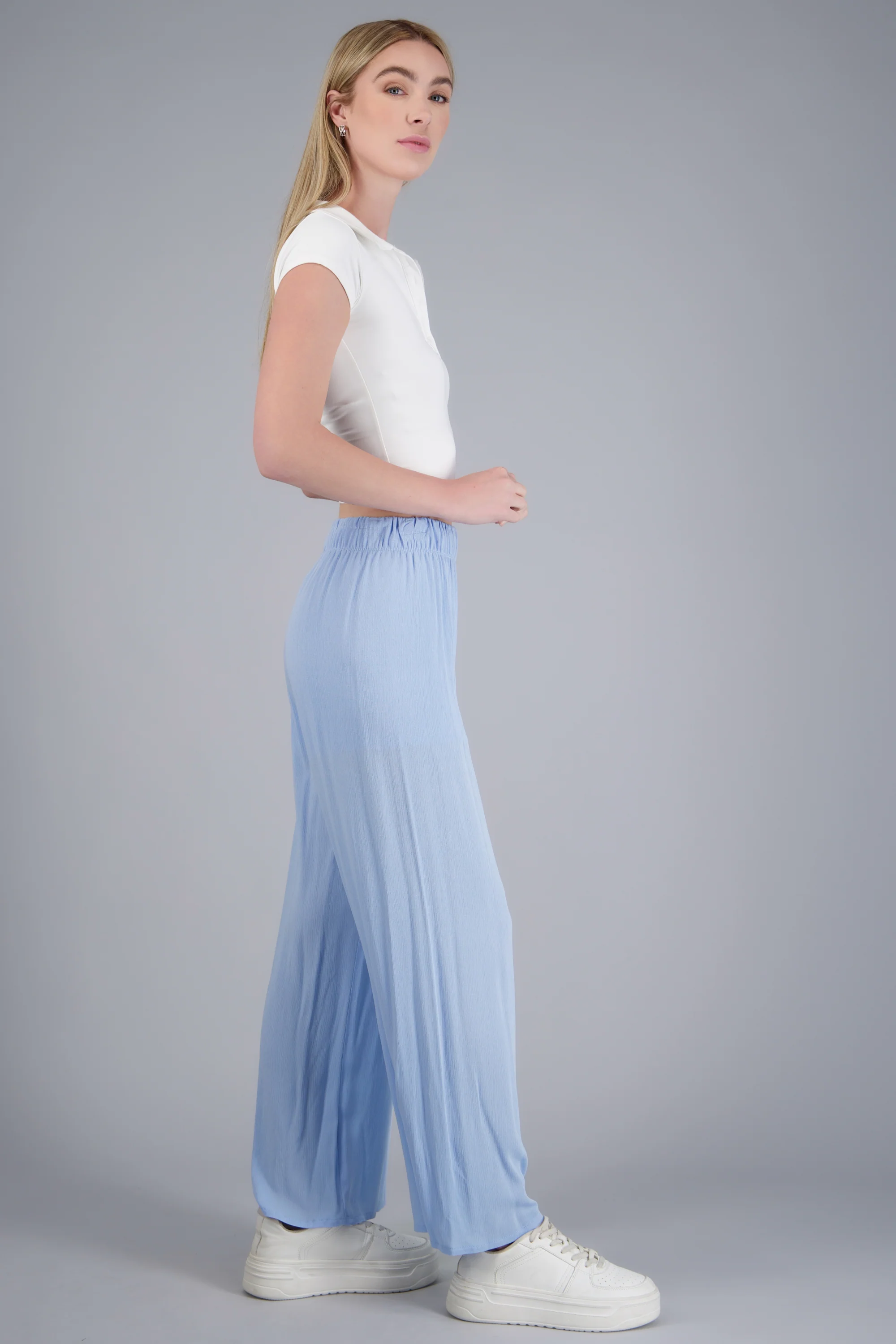 Pantalón wide leg cintura elástica - Image 3