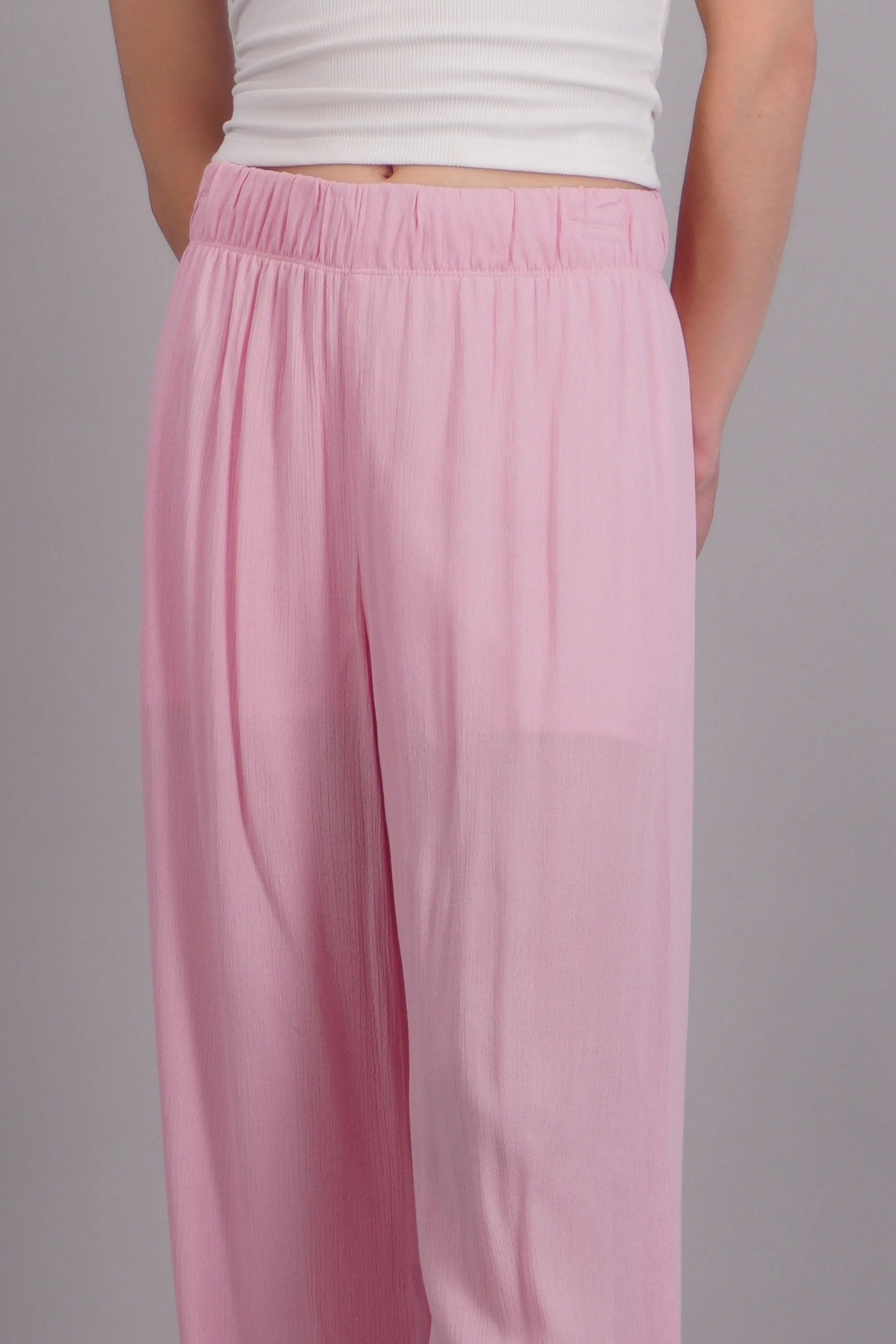 Pantalón wide leg cintura elástica - Image 5