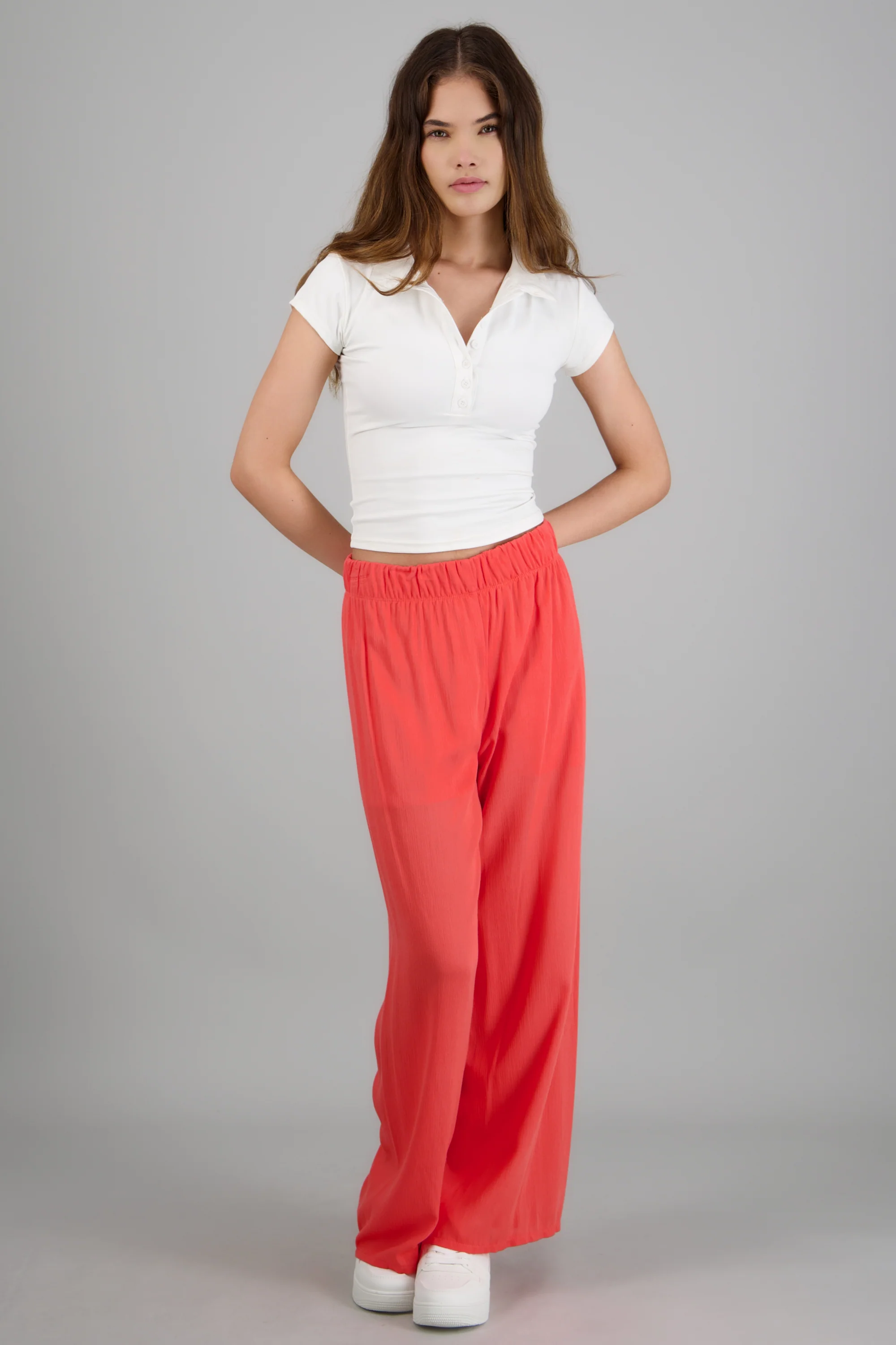 Pantalón wide leg cintura elástica - Image 3