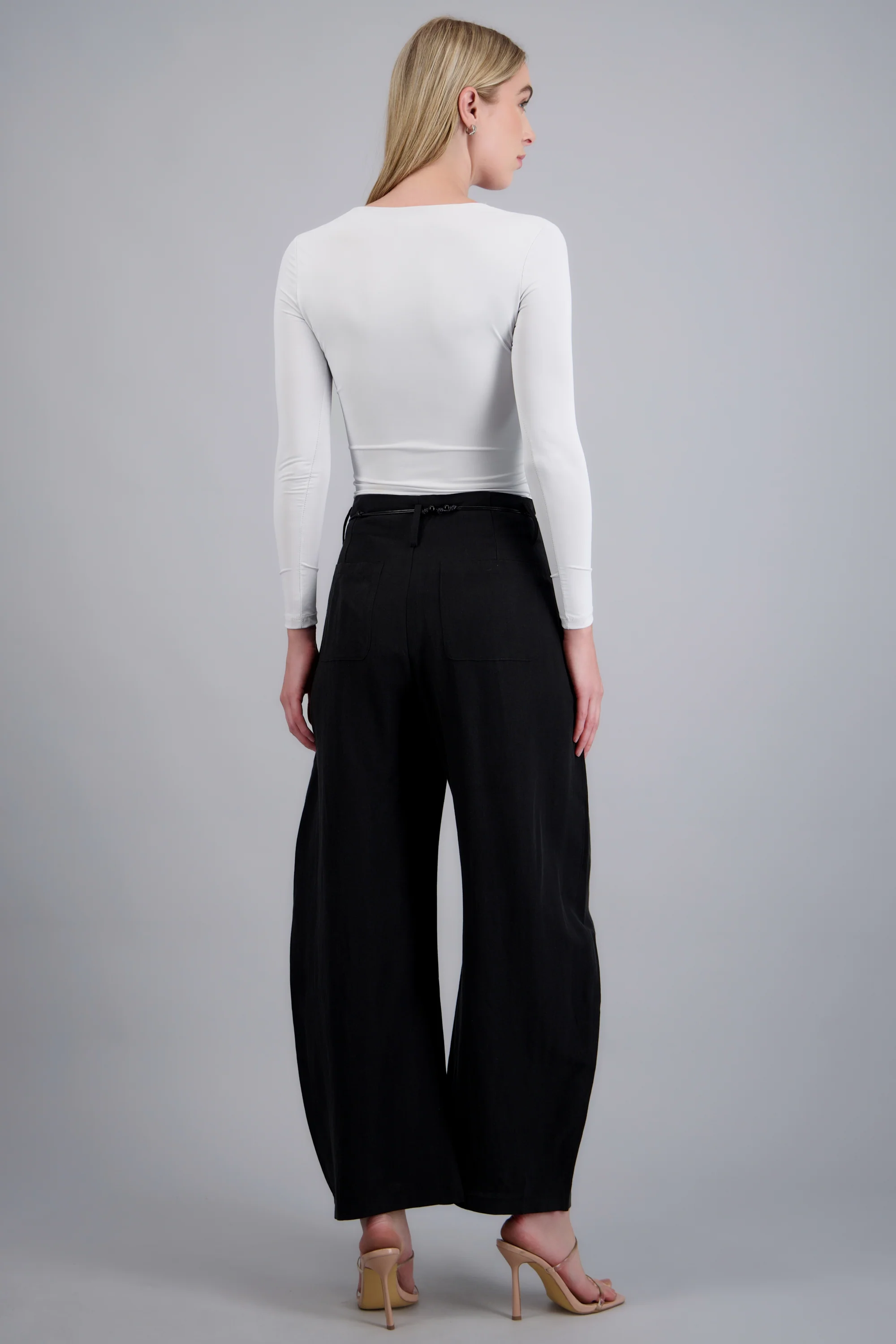 Pantalon wide leg detalle cinturon - Image 4