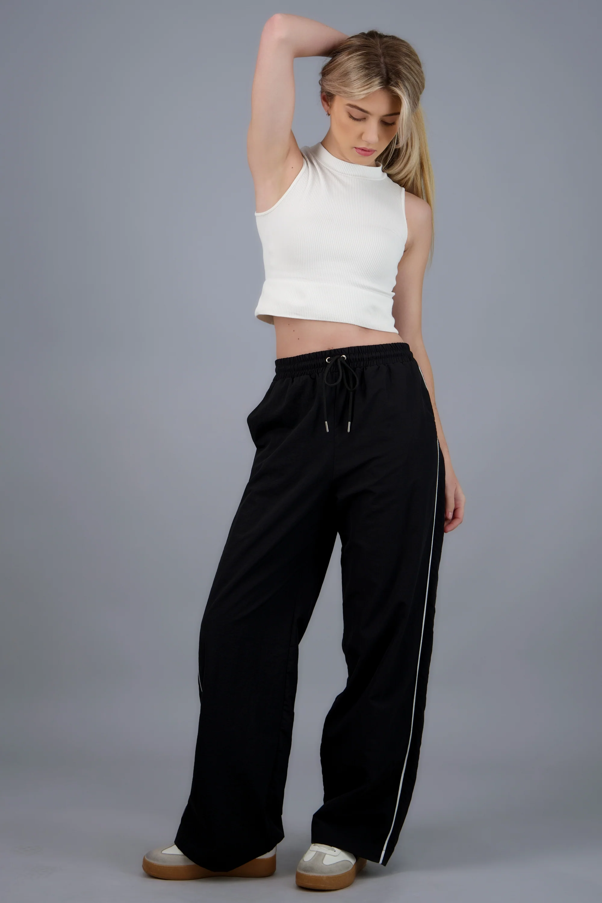 Pantalon wide leg detalle contraste - Image 2