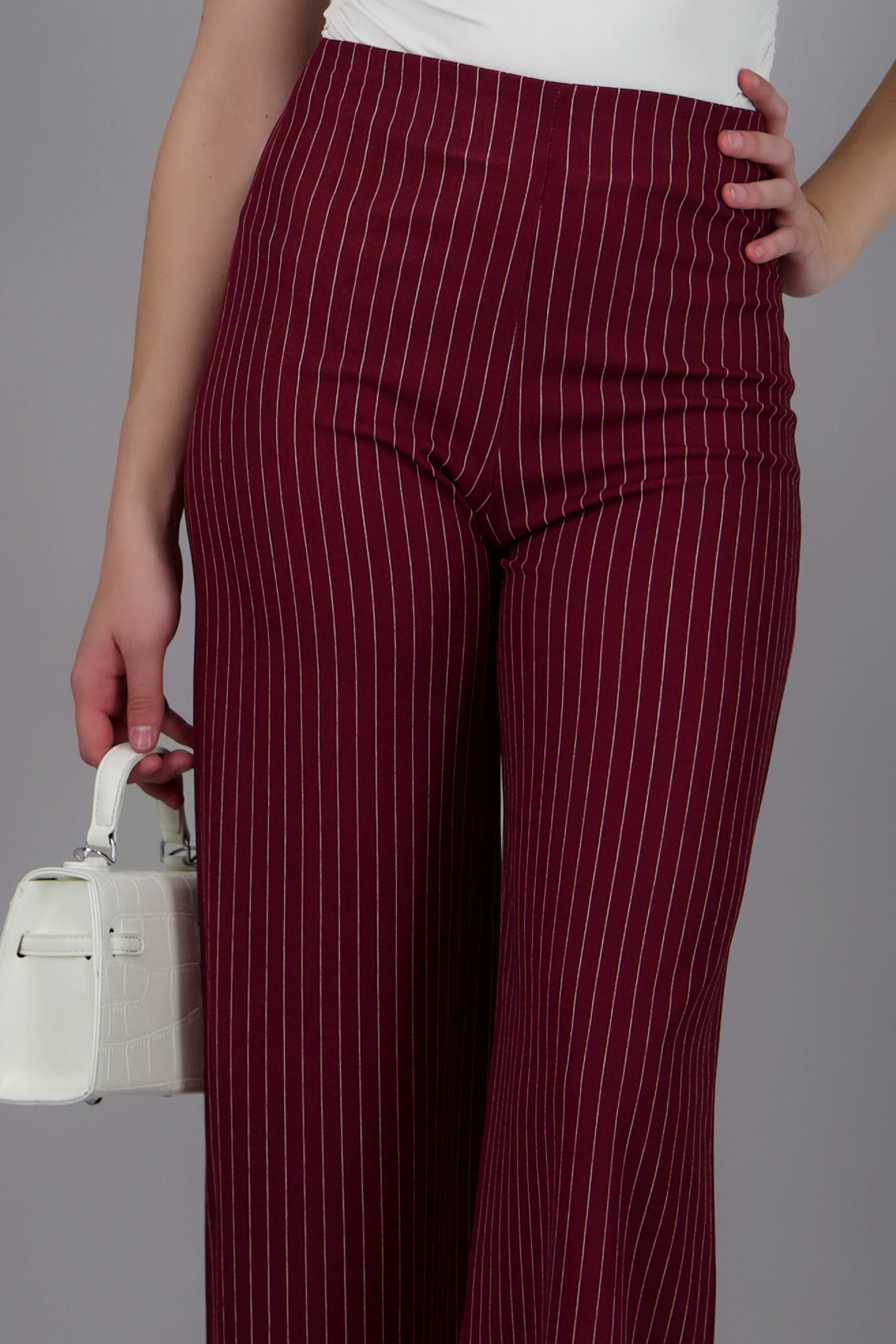Pantalon wide leg detalle rayas - Image 5
