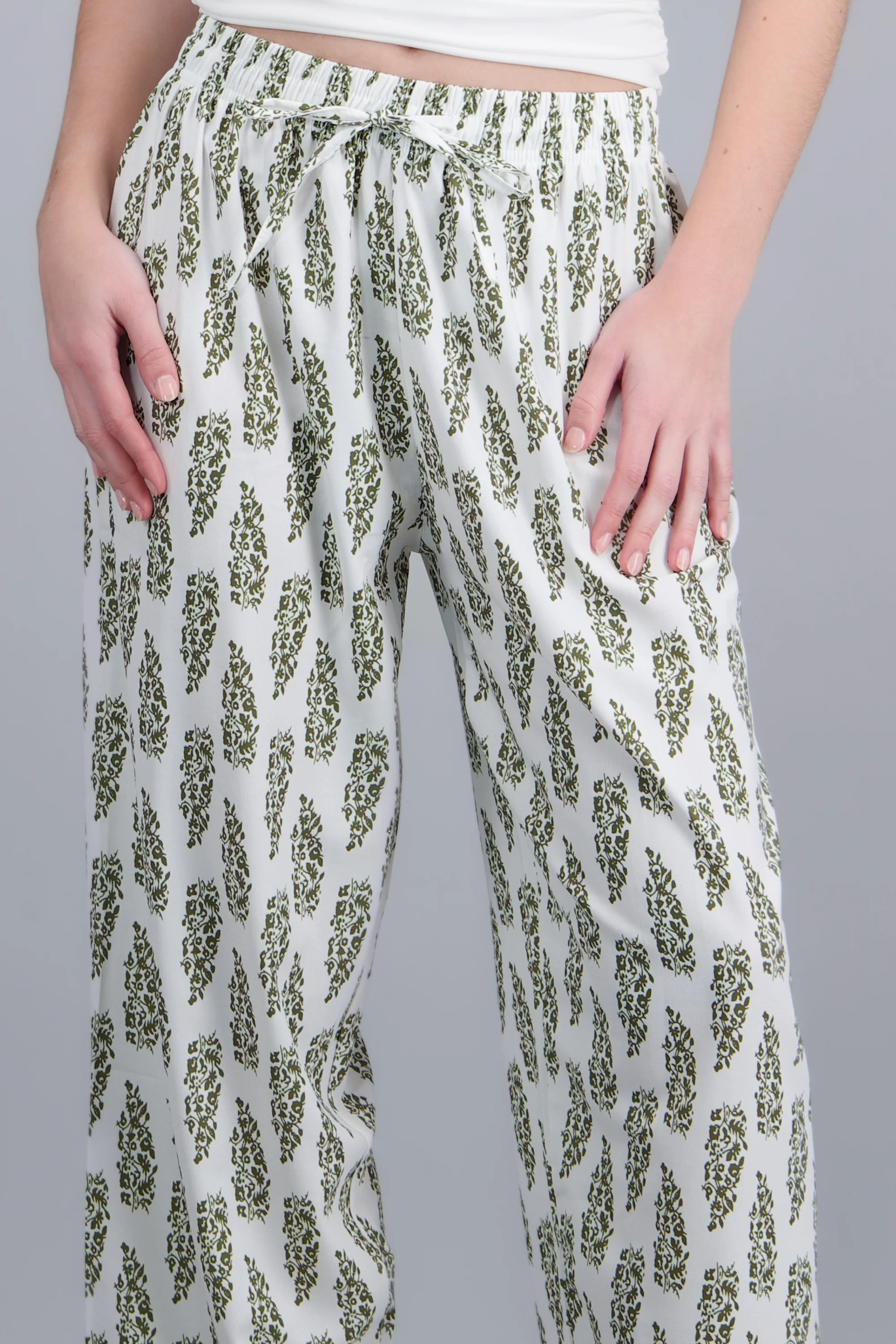 Pantalón wide leg estamado - Image 5