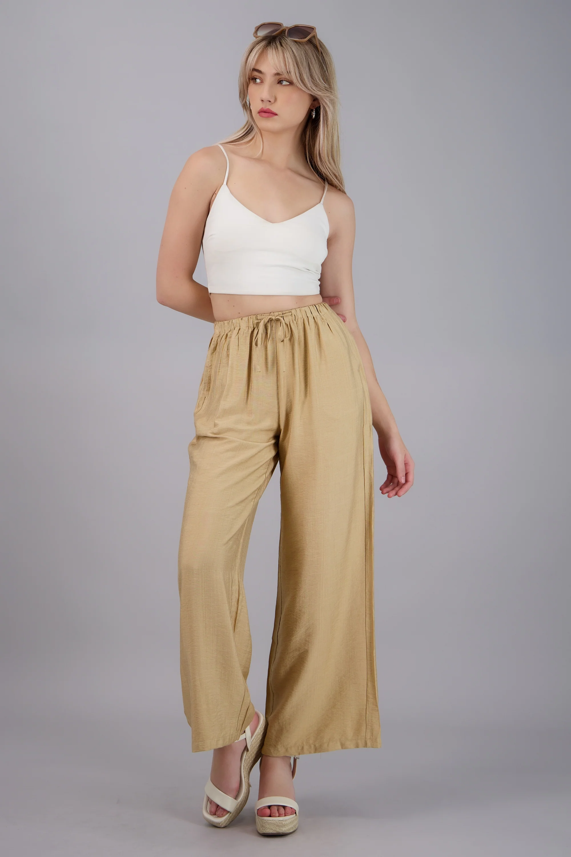 Pantalón wide leg ligero - Image 2