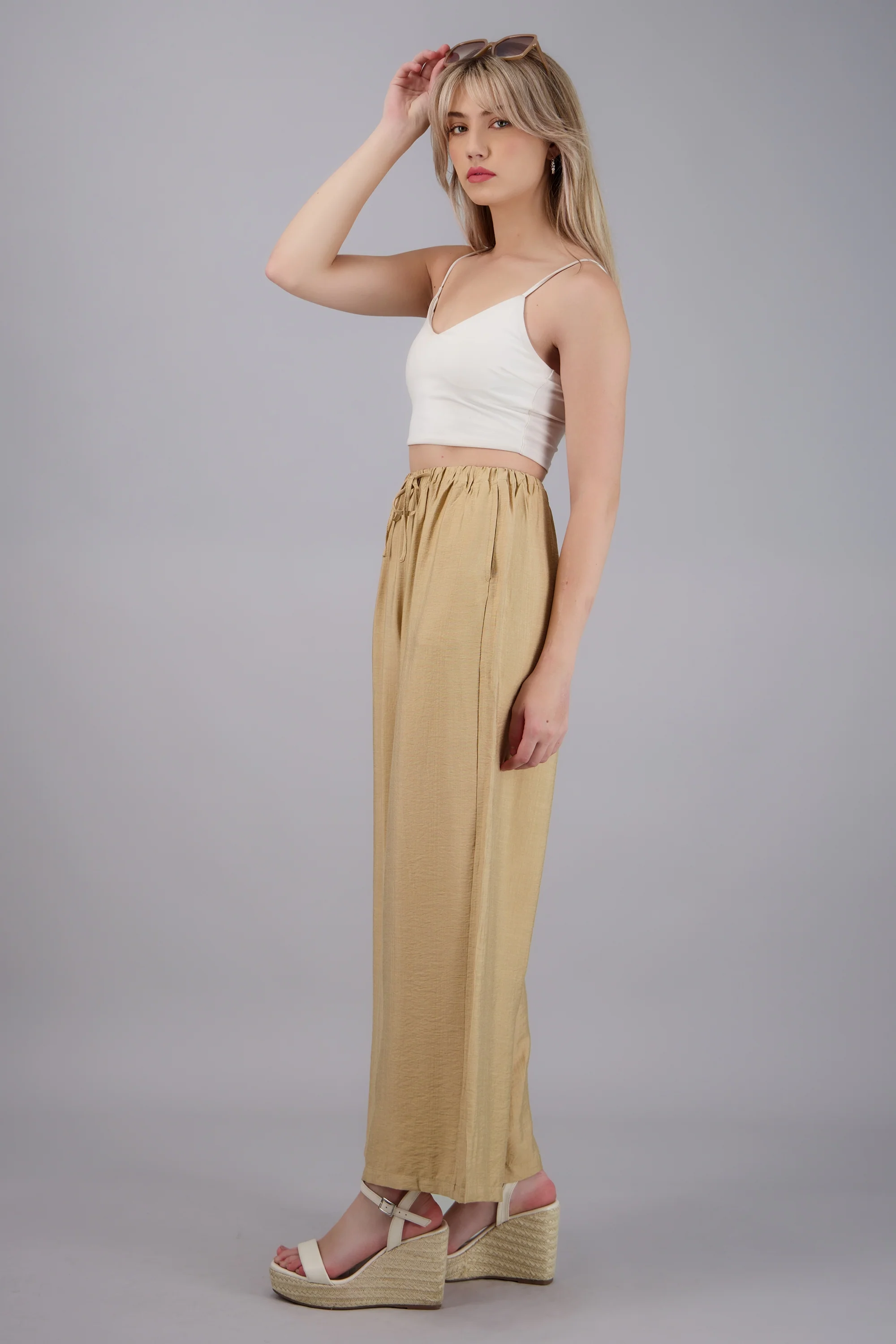 Pantalón wide leg ligero - Image 3