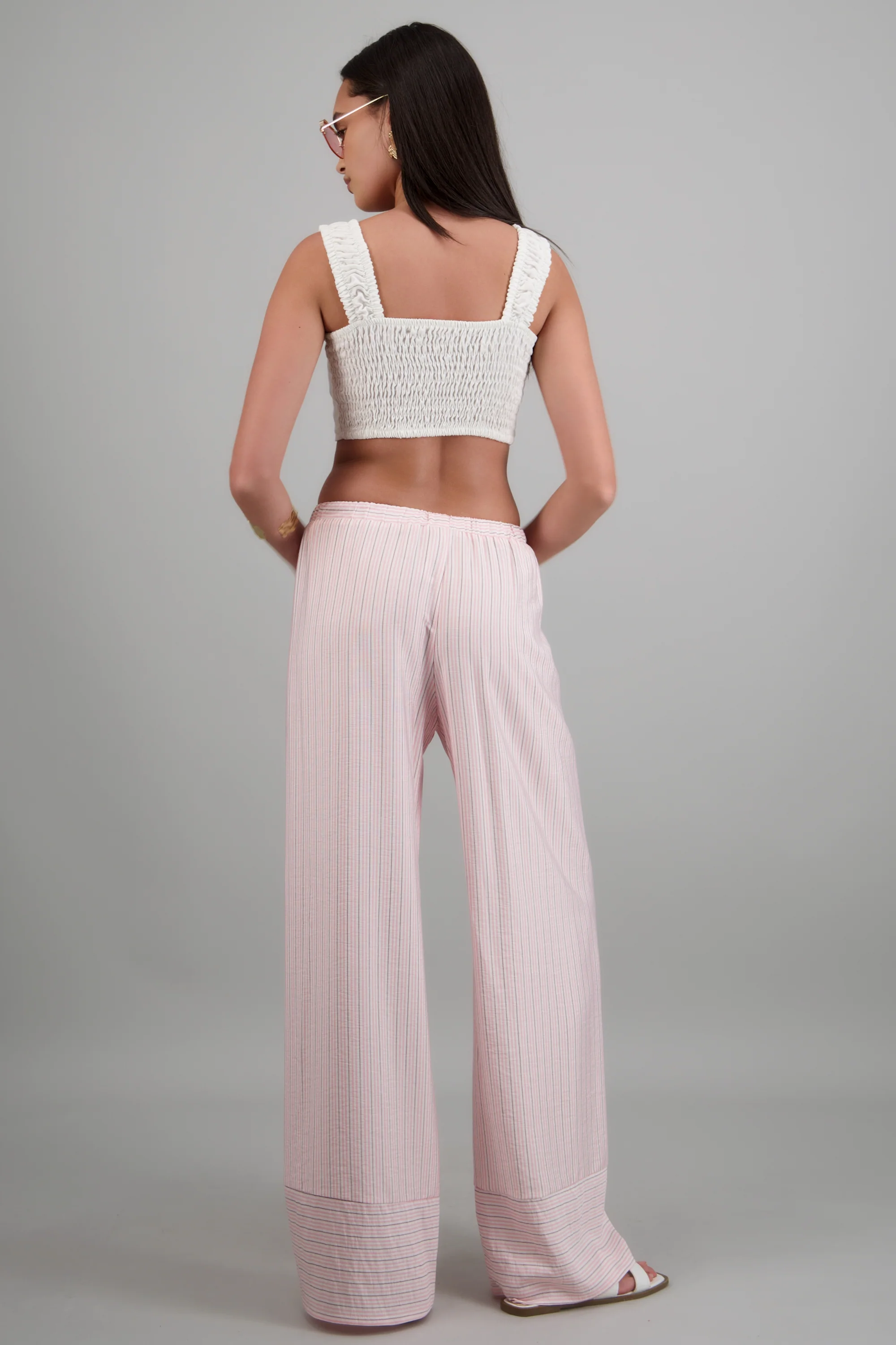 Pantalon wide leg rayas - Image 4