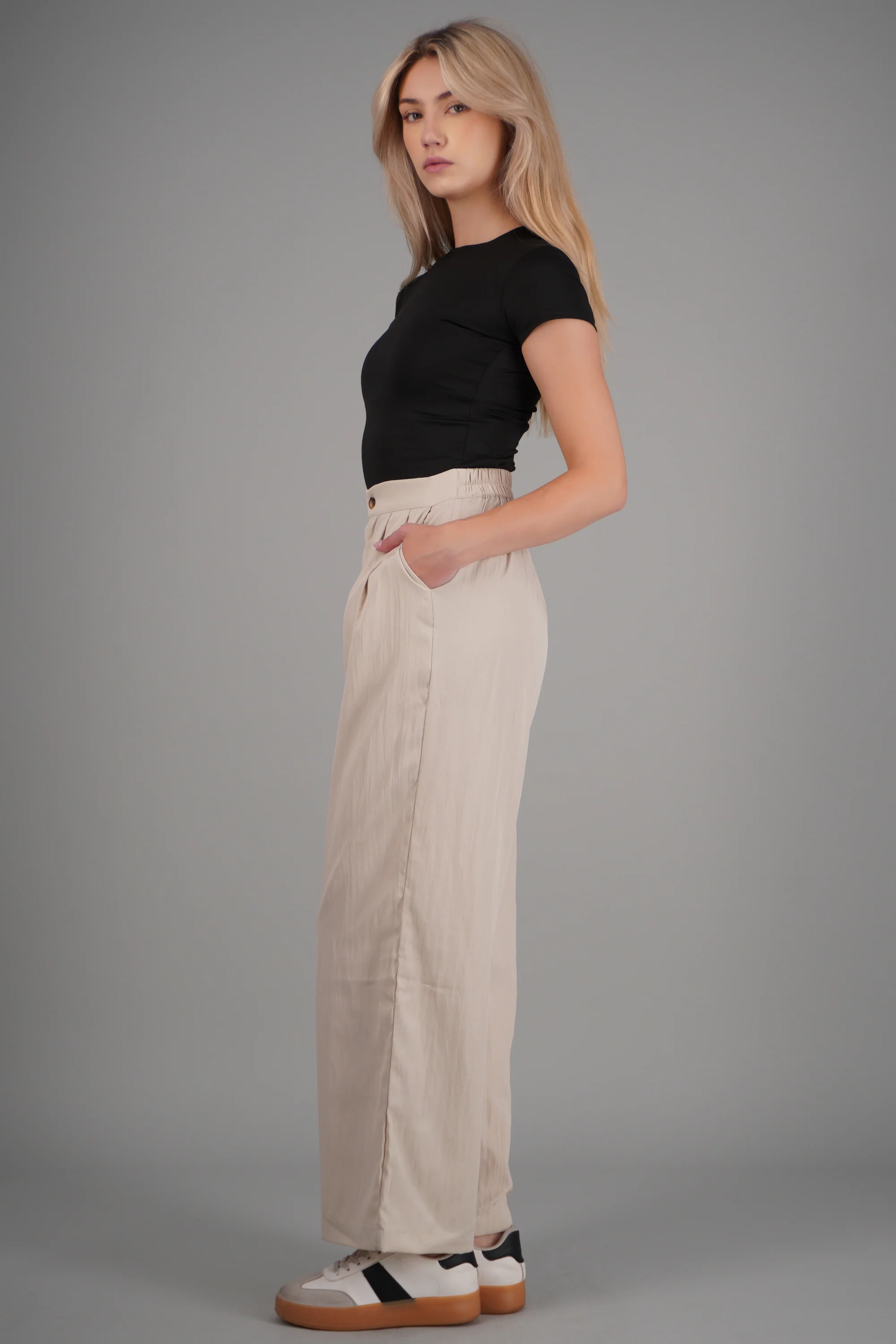 Pantalón wide leg rompevientos - Image 3