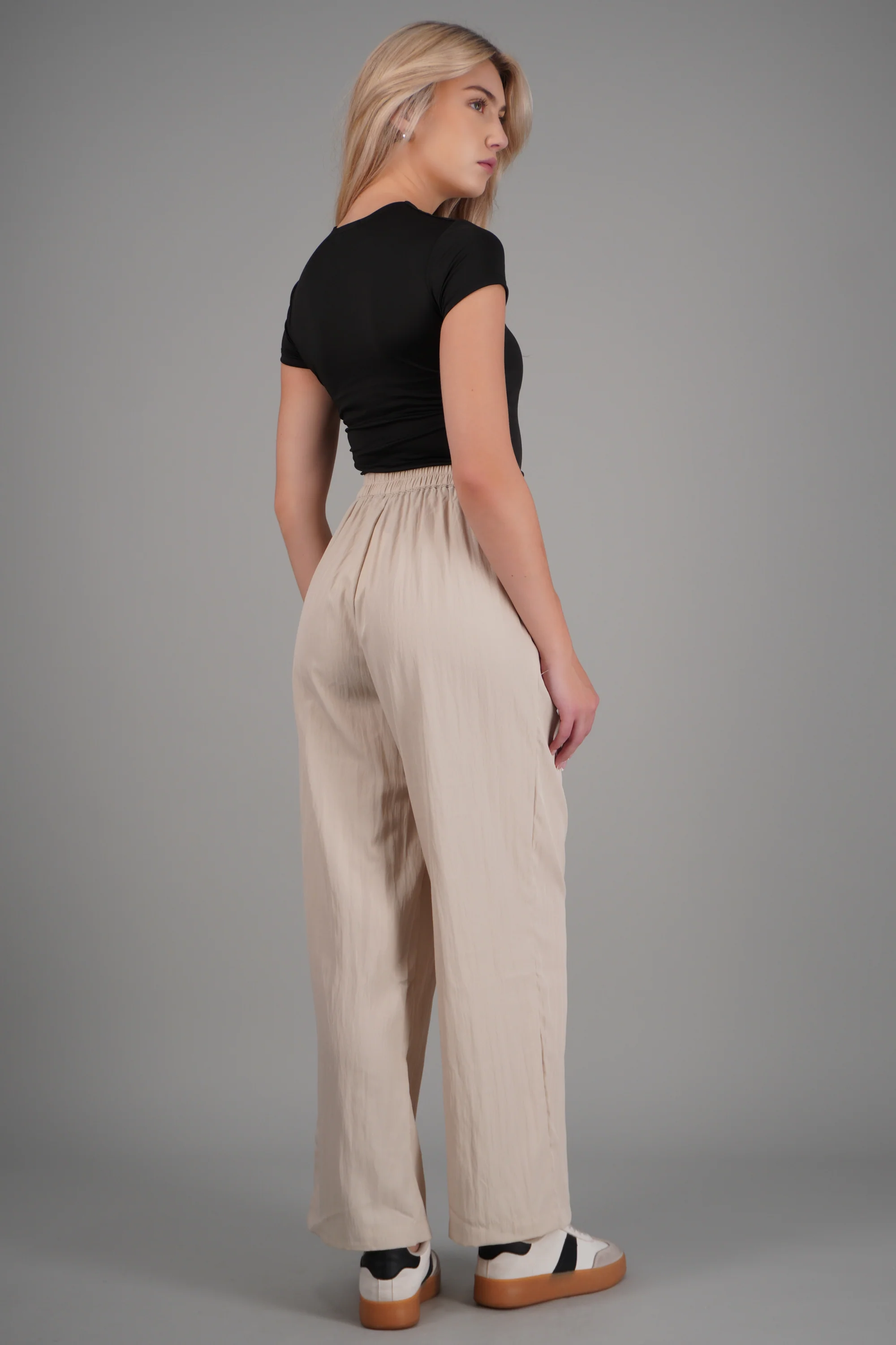 Pantalón wide leg rompevientos - Image 4