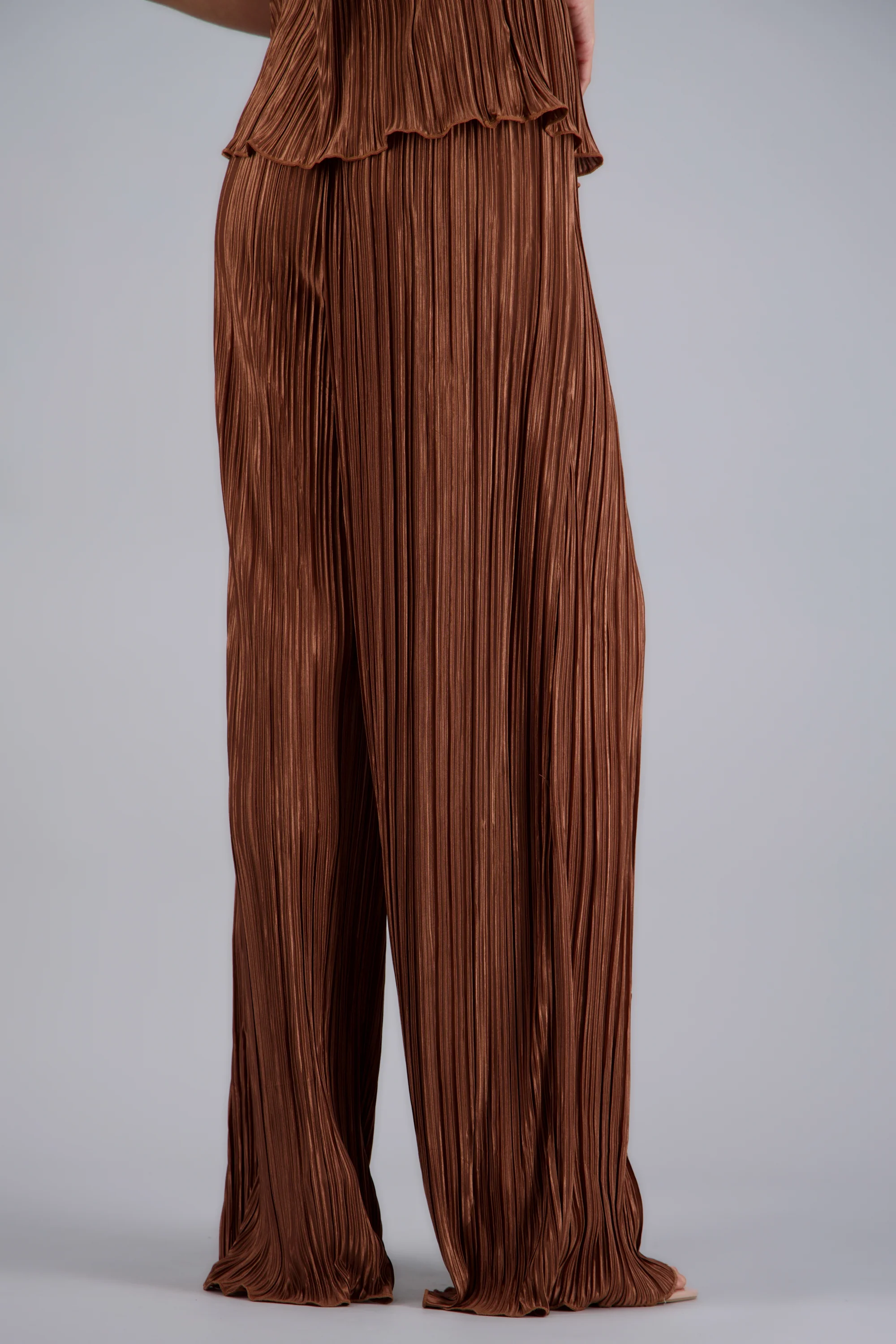 Pantalon wide leg textura - Image 4