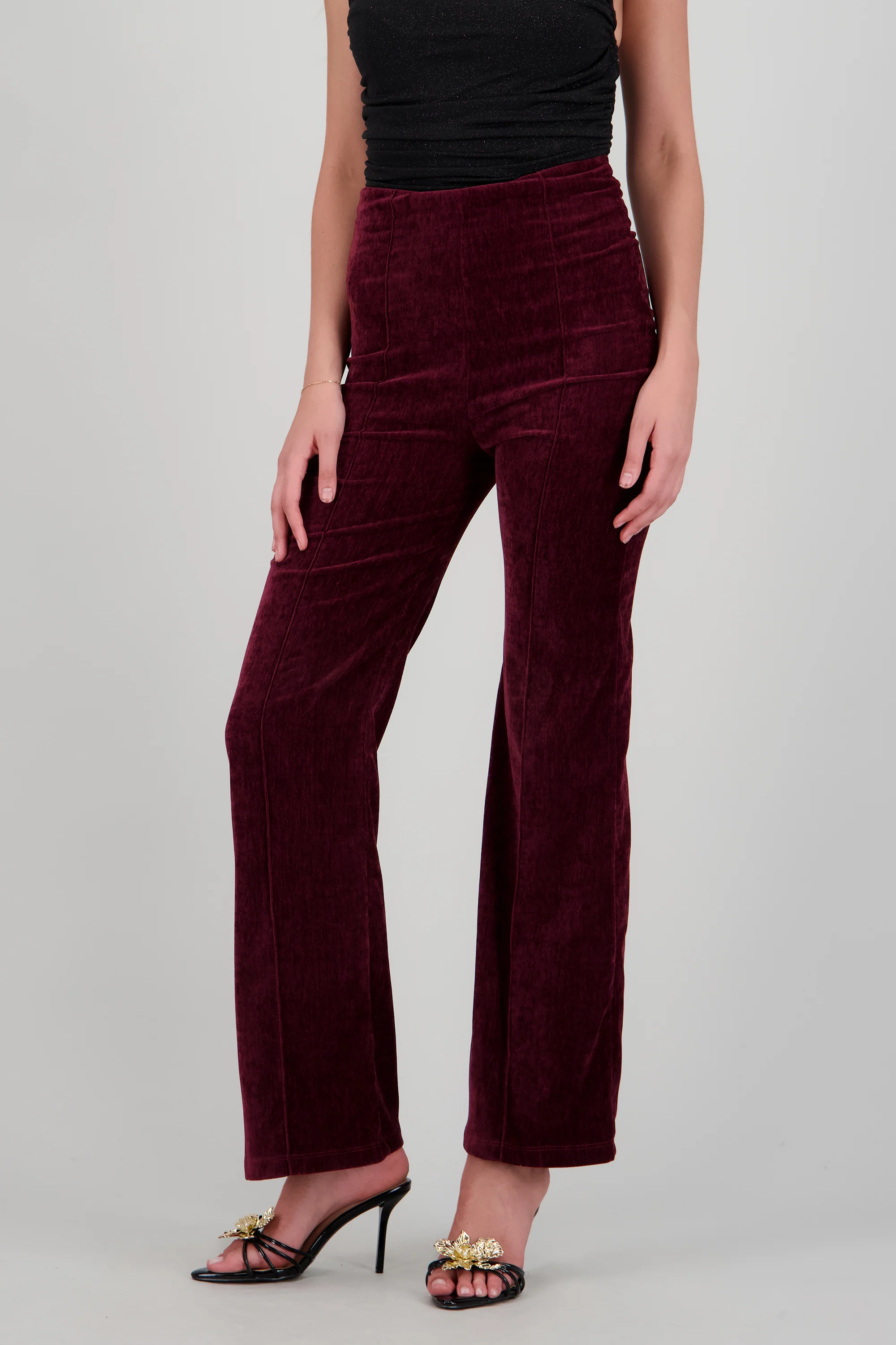 Pantalon wide leg velvet - Image 2
