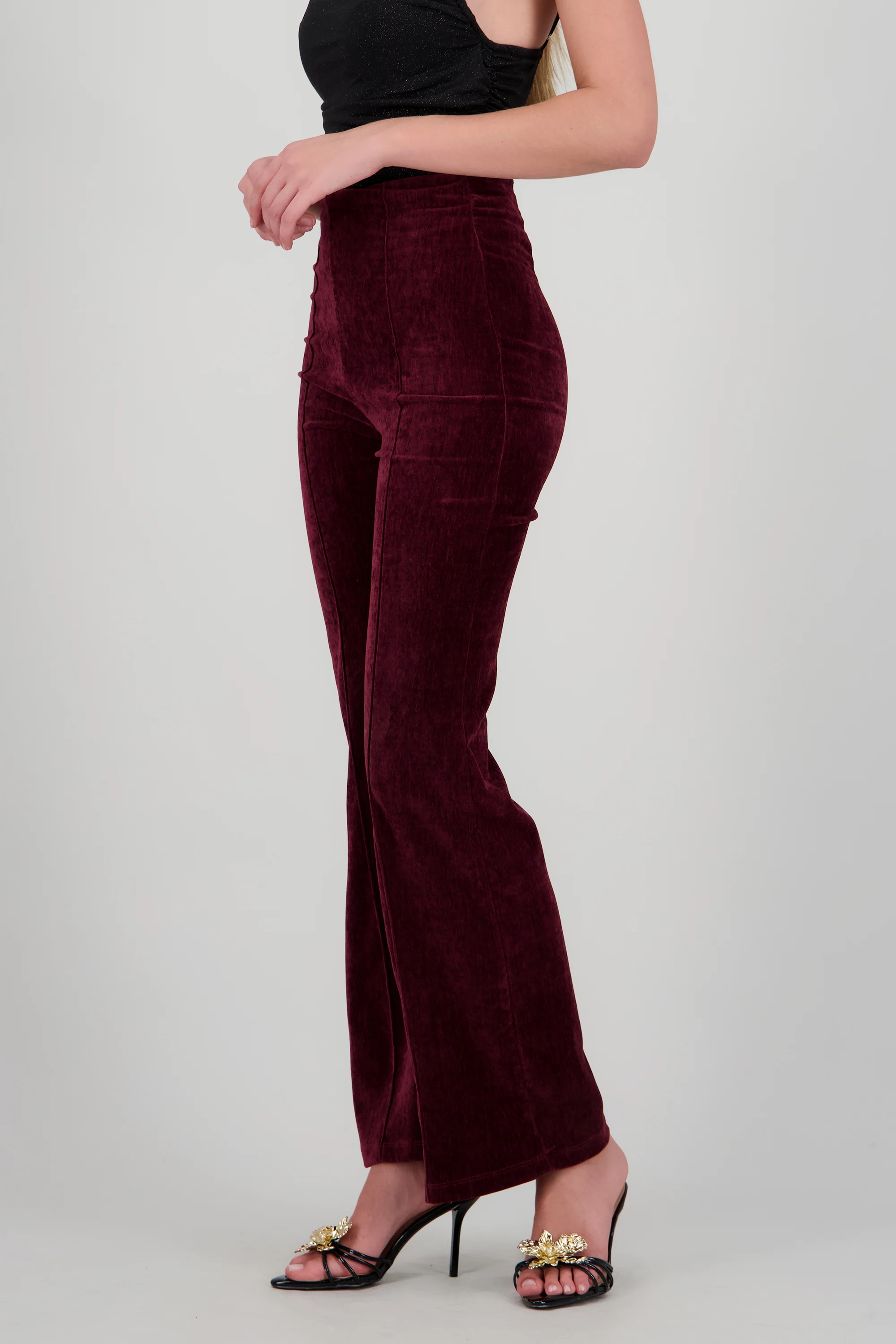 Pantalon wide leg velvet - Image 3