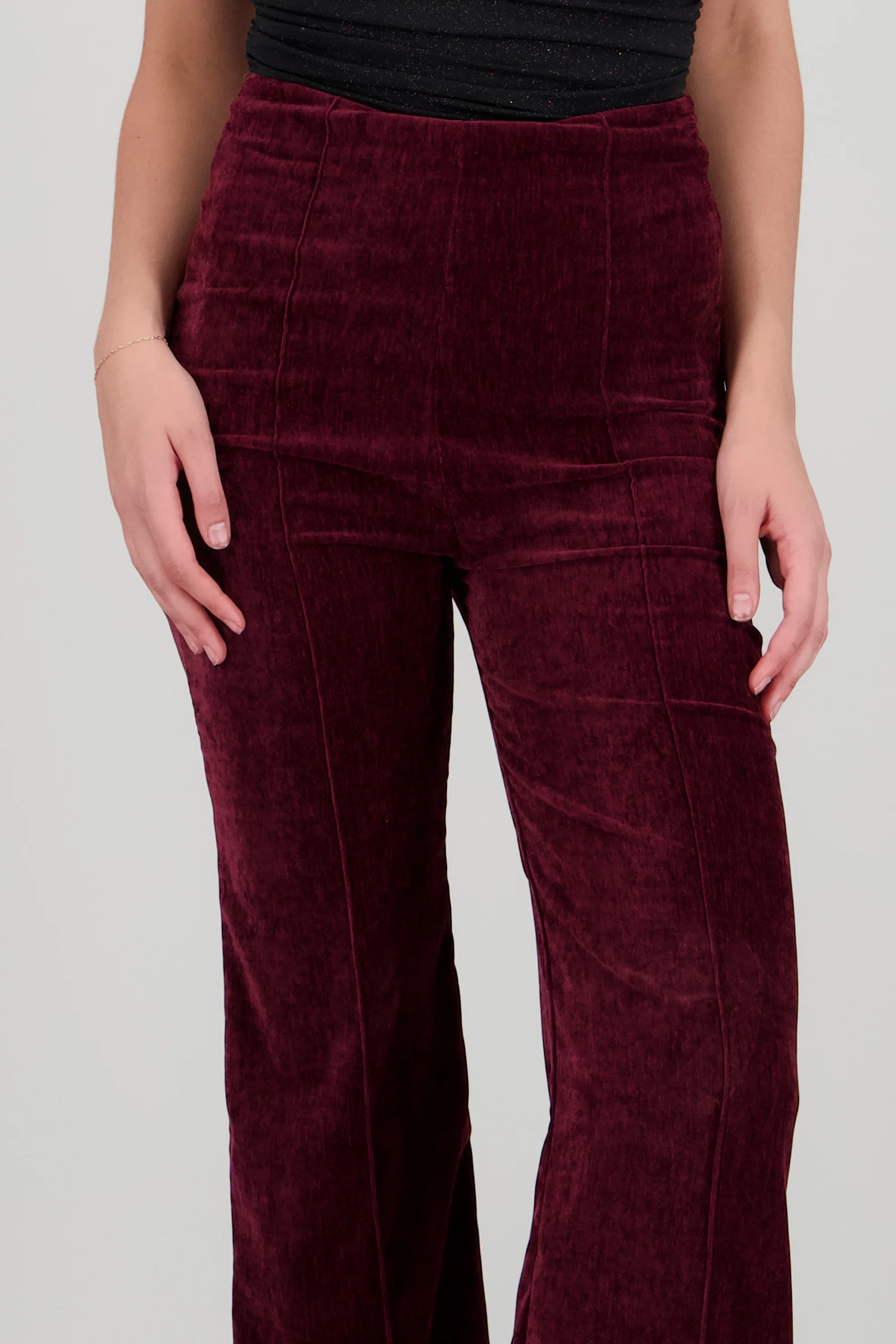 Pantalon wide leg velvet - Image 5