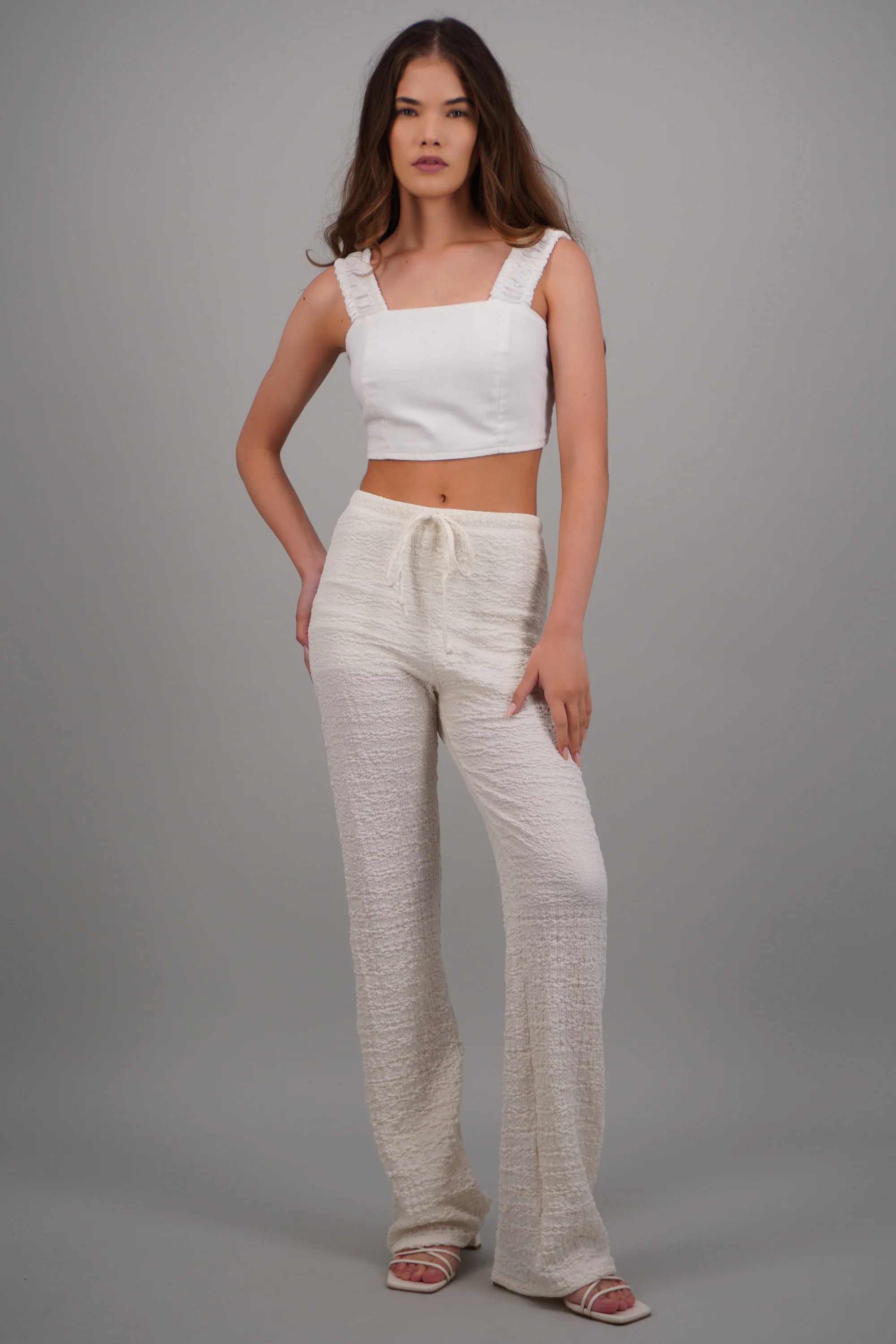 Pantalones con jaretas textura - Image 2