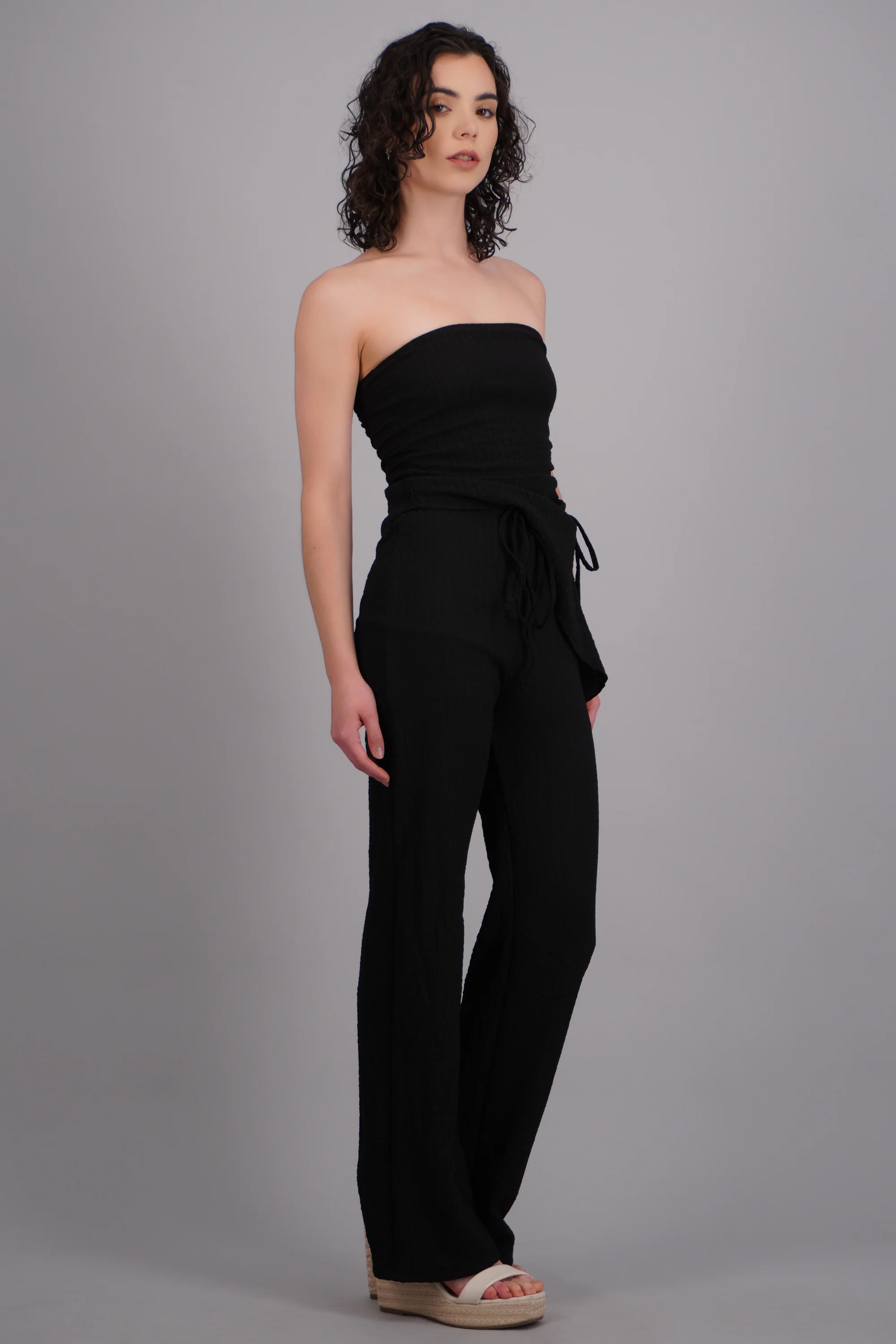 Pantalones con jaretas textura - Image 2
