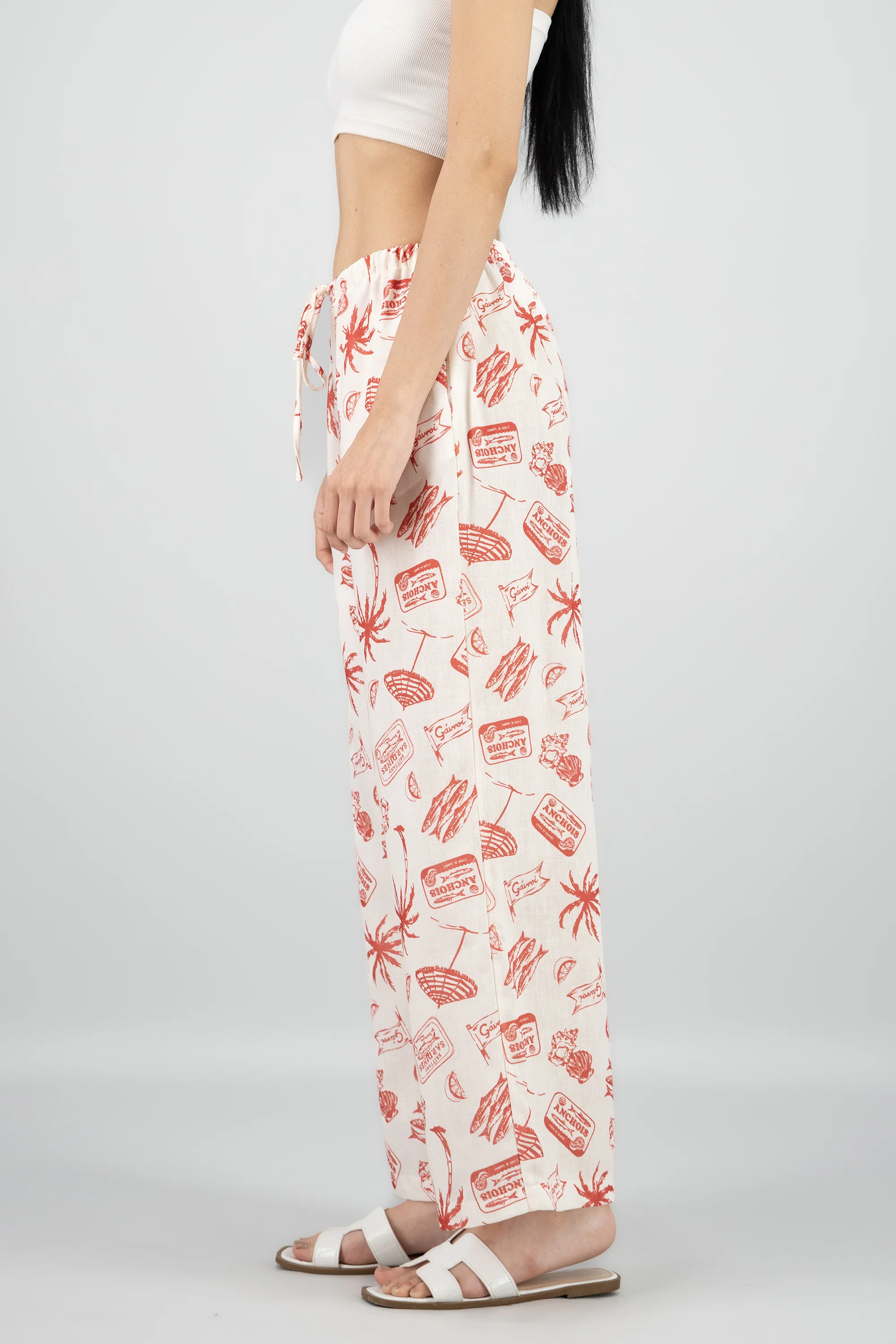 Pantalones estampado tropical - Image 3