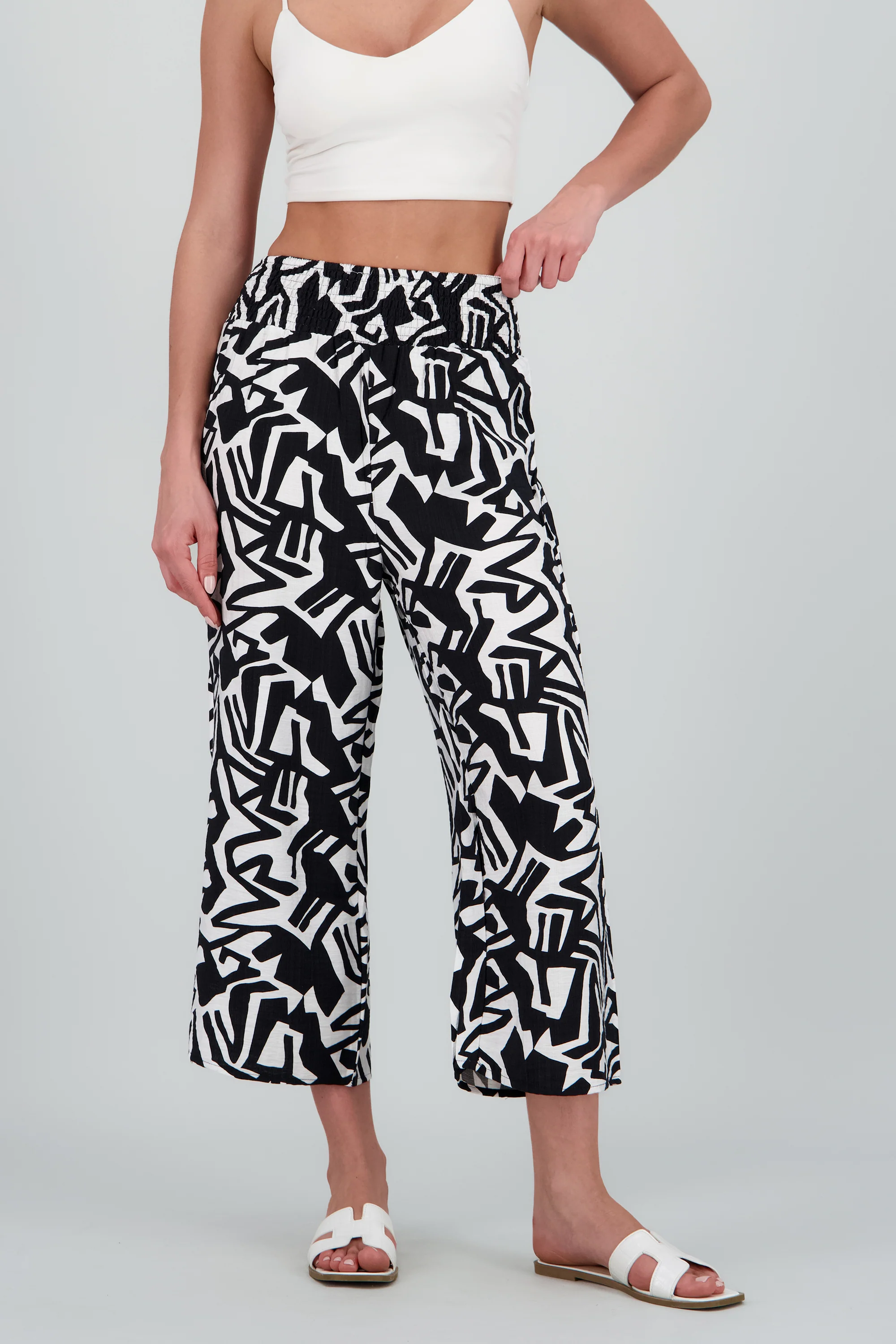 Pantalones estampados resorte en pretina - Image 2