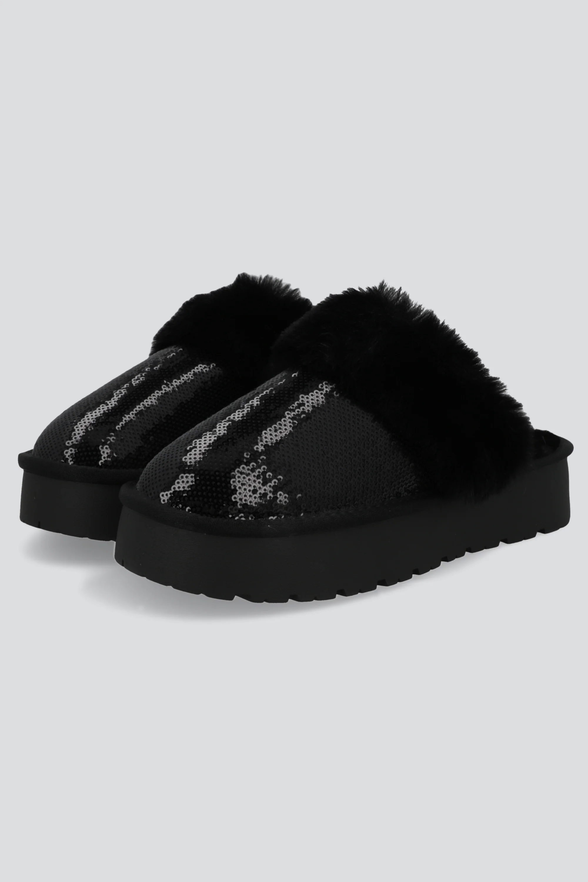 Pantufla peluda mula lentejuela - Image 2