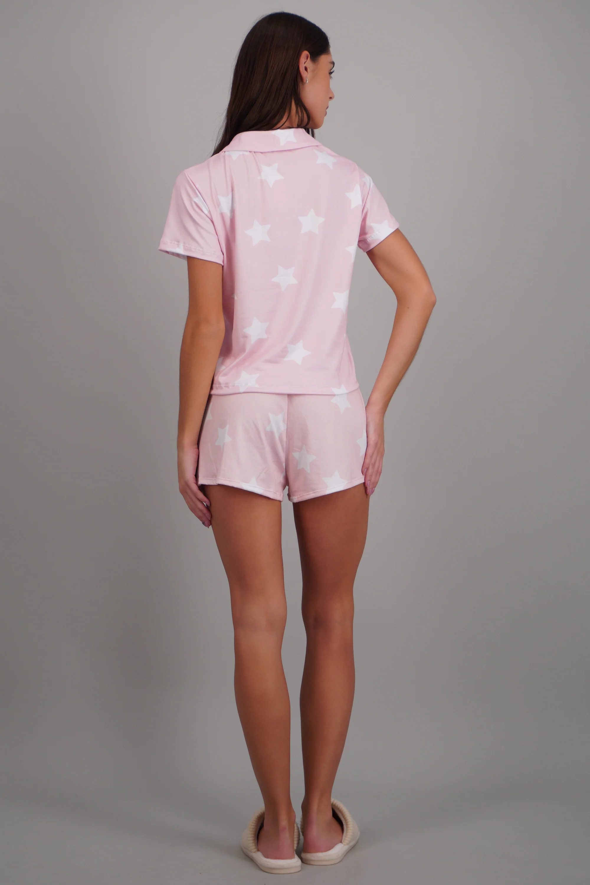 Pijama camisera estampado estrellas - Image 4