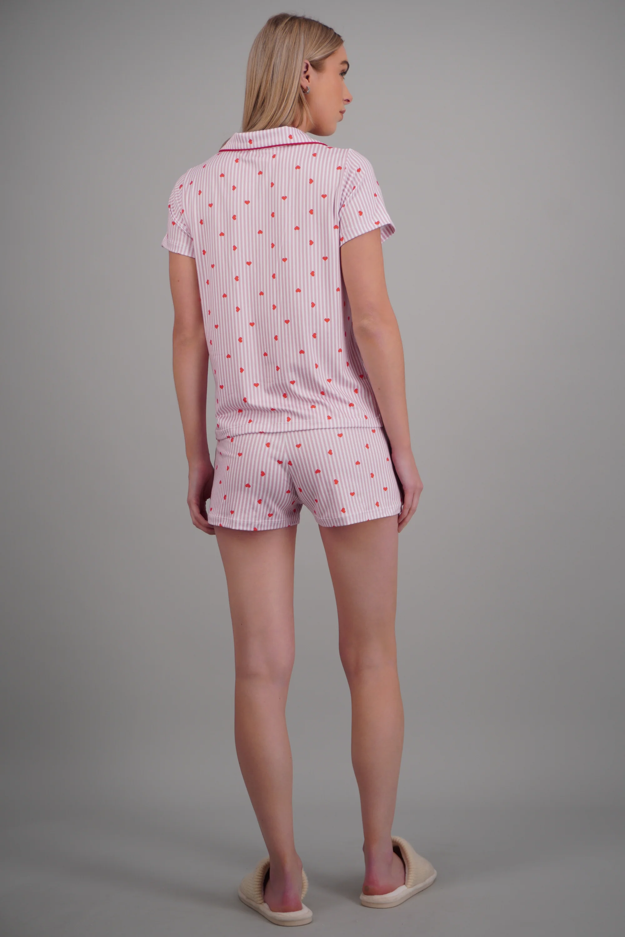 Pijama camisera rayas estampado - Image 4