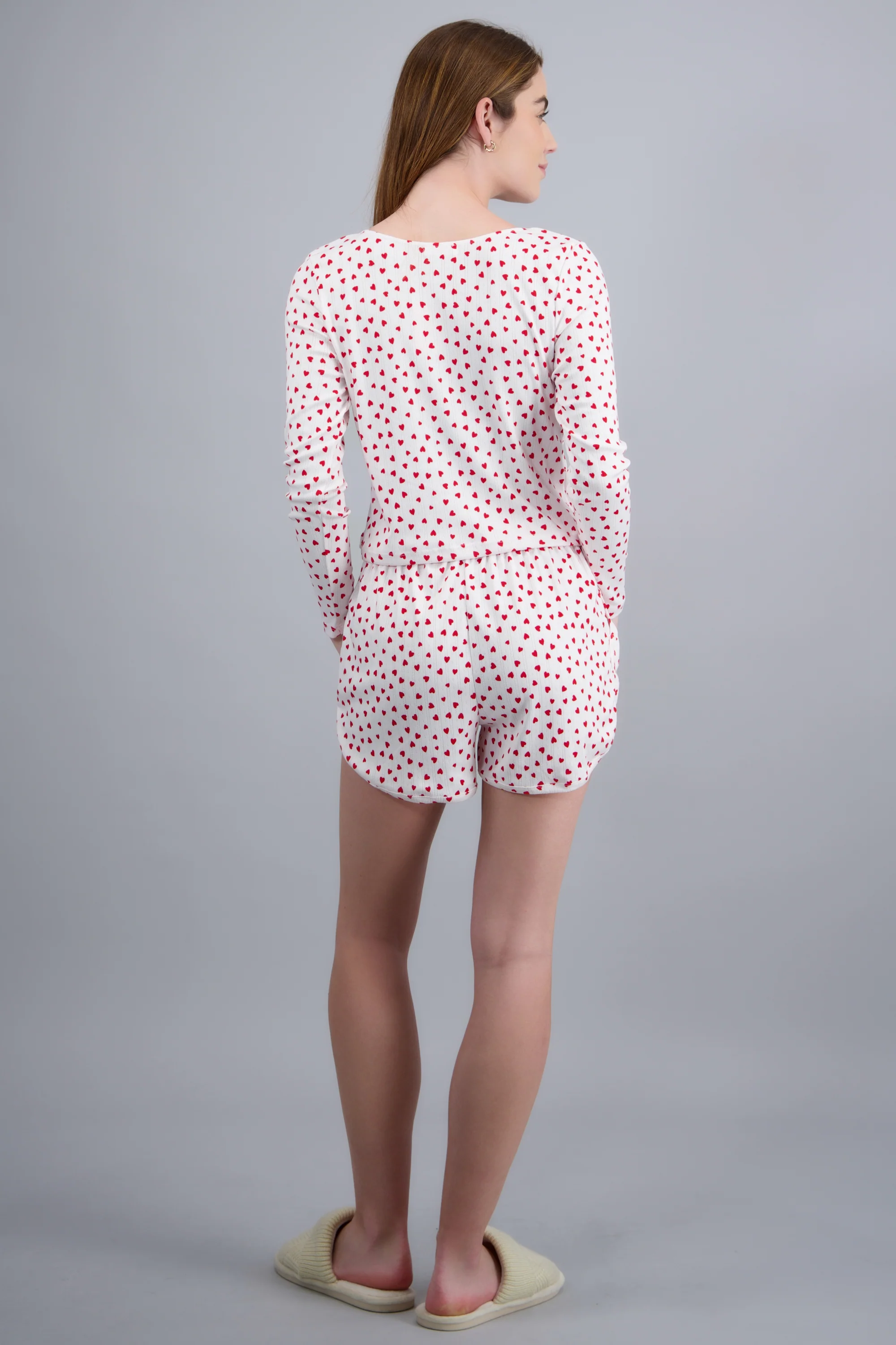 Pijama pointelle corazones short - Image 4