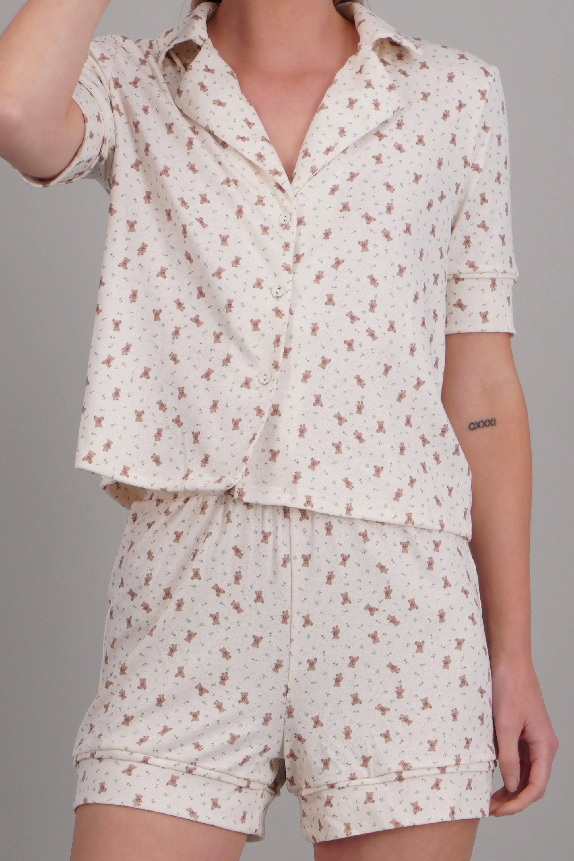 Pijama pointelle estampada - Image 5