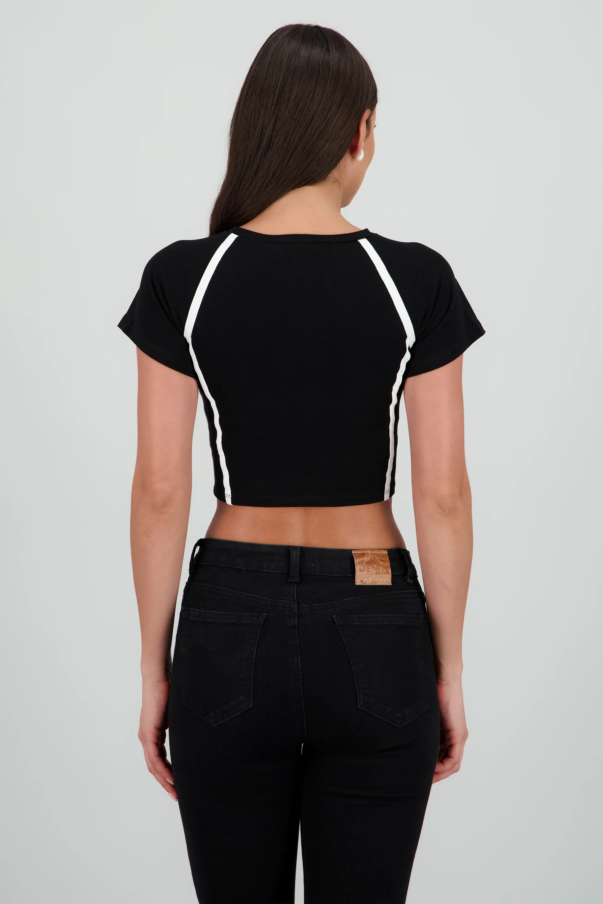 Playera contraste estampado - Image 4