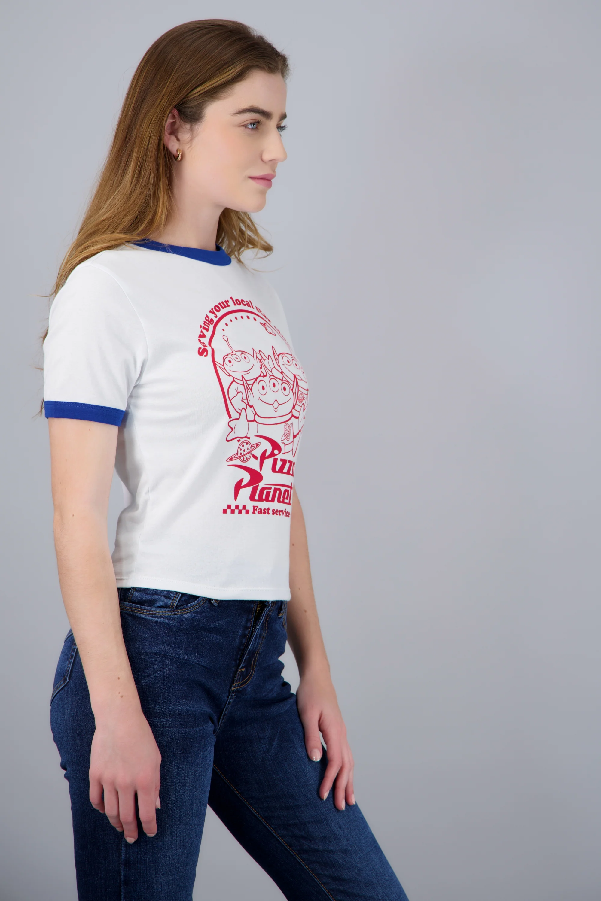 Playera contrastes pizza planeta - Image 3