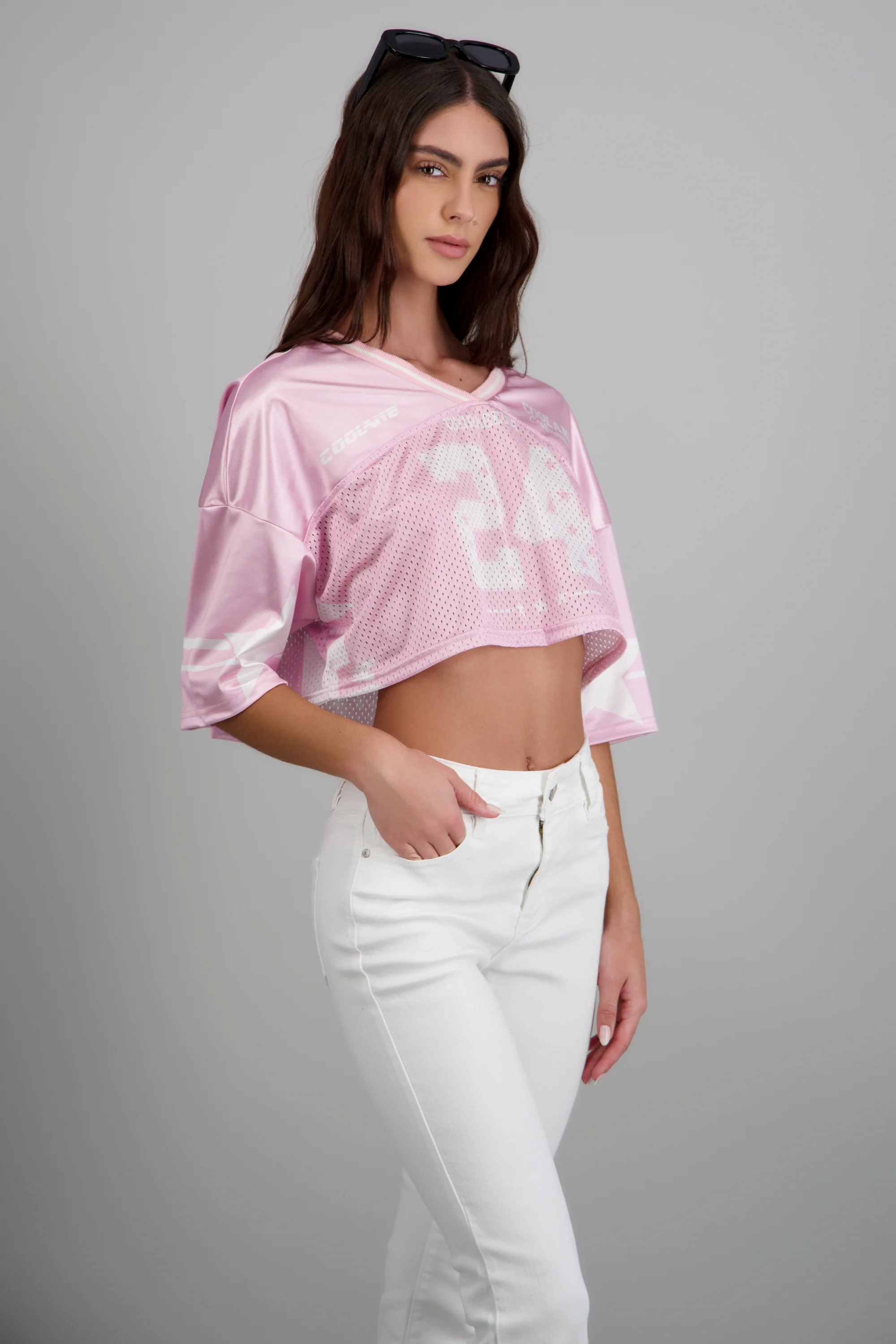Playera crop deportiva estampada - Image 2