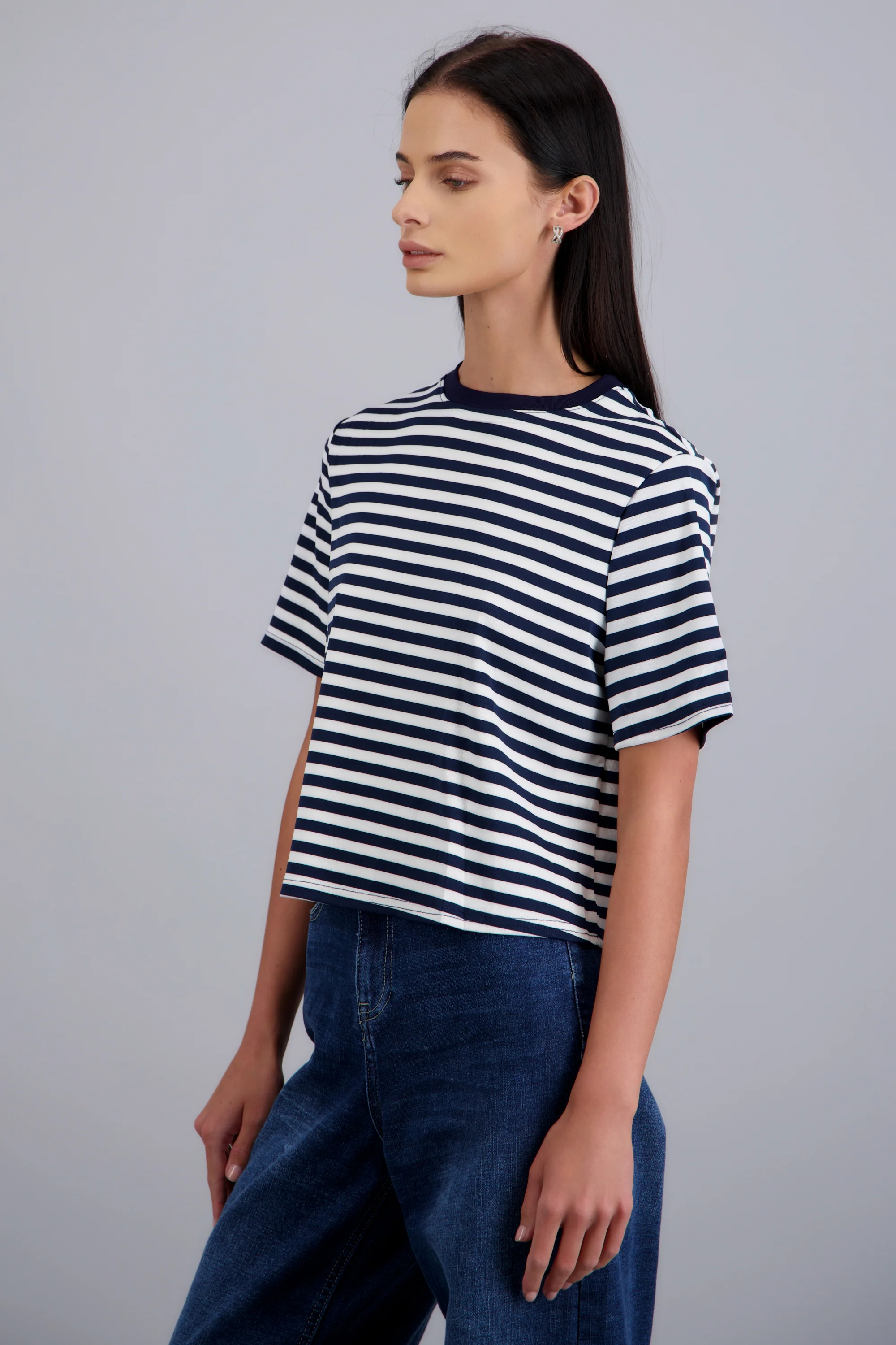 Playera de rayas boxy - Image 3