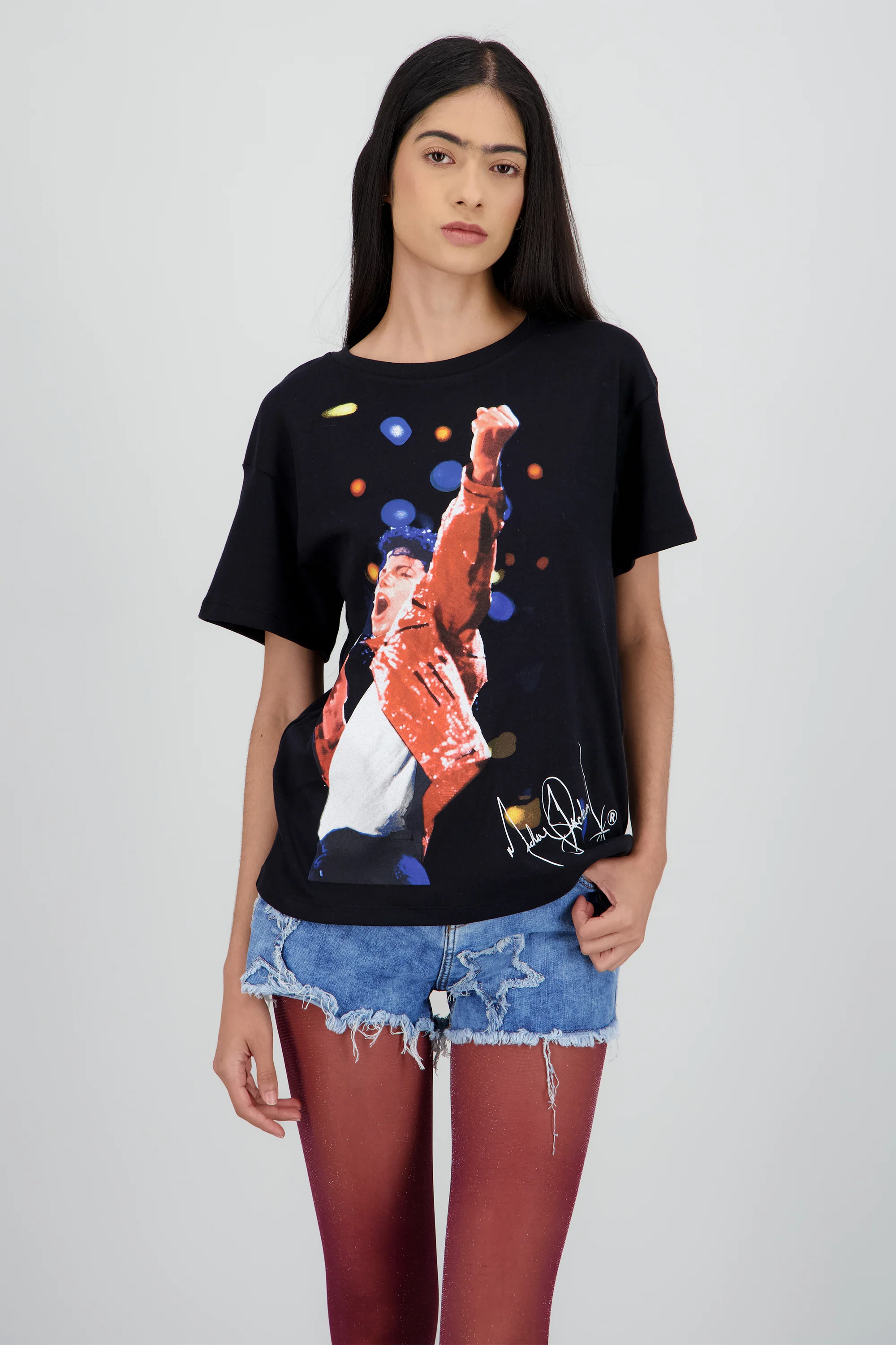 Playera over Michael Jackson firma