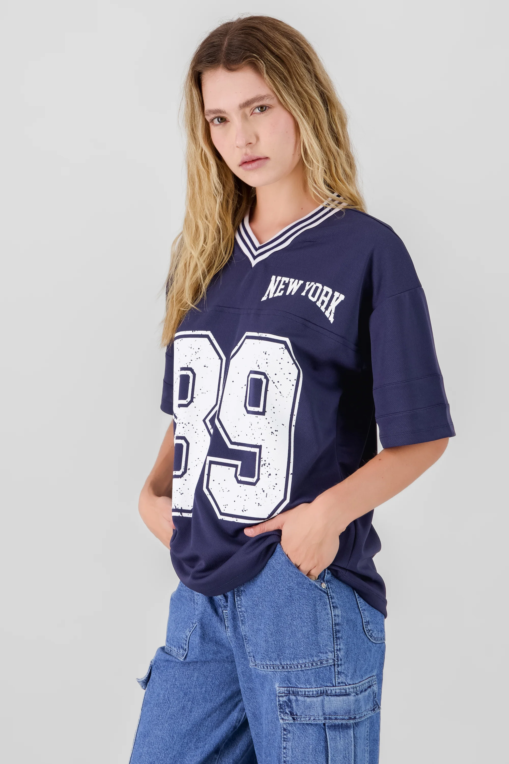 Playera oversized estampado numero - Image 3