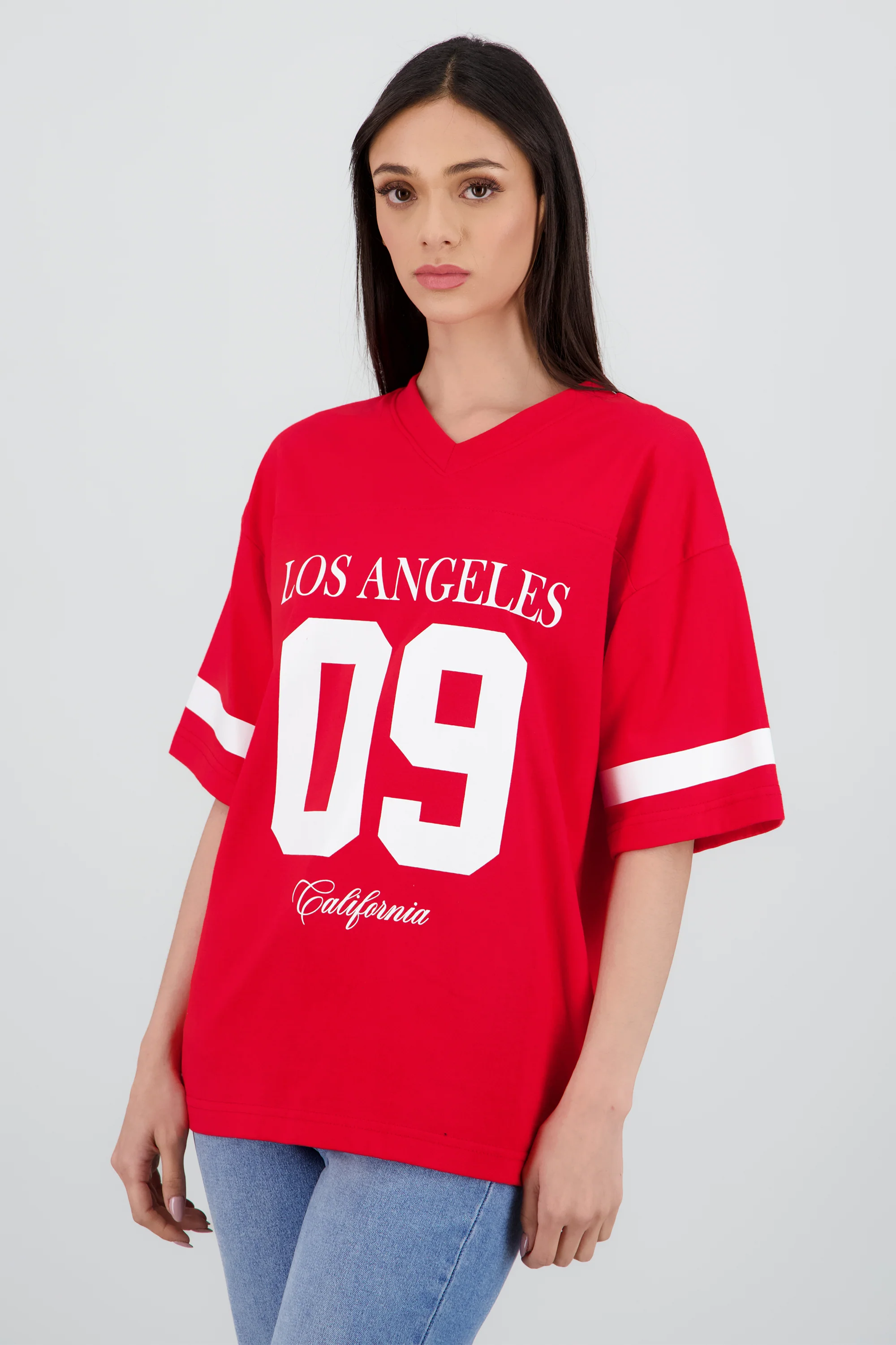 Playera oversized estampado los angeles - Image 3