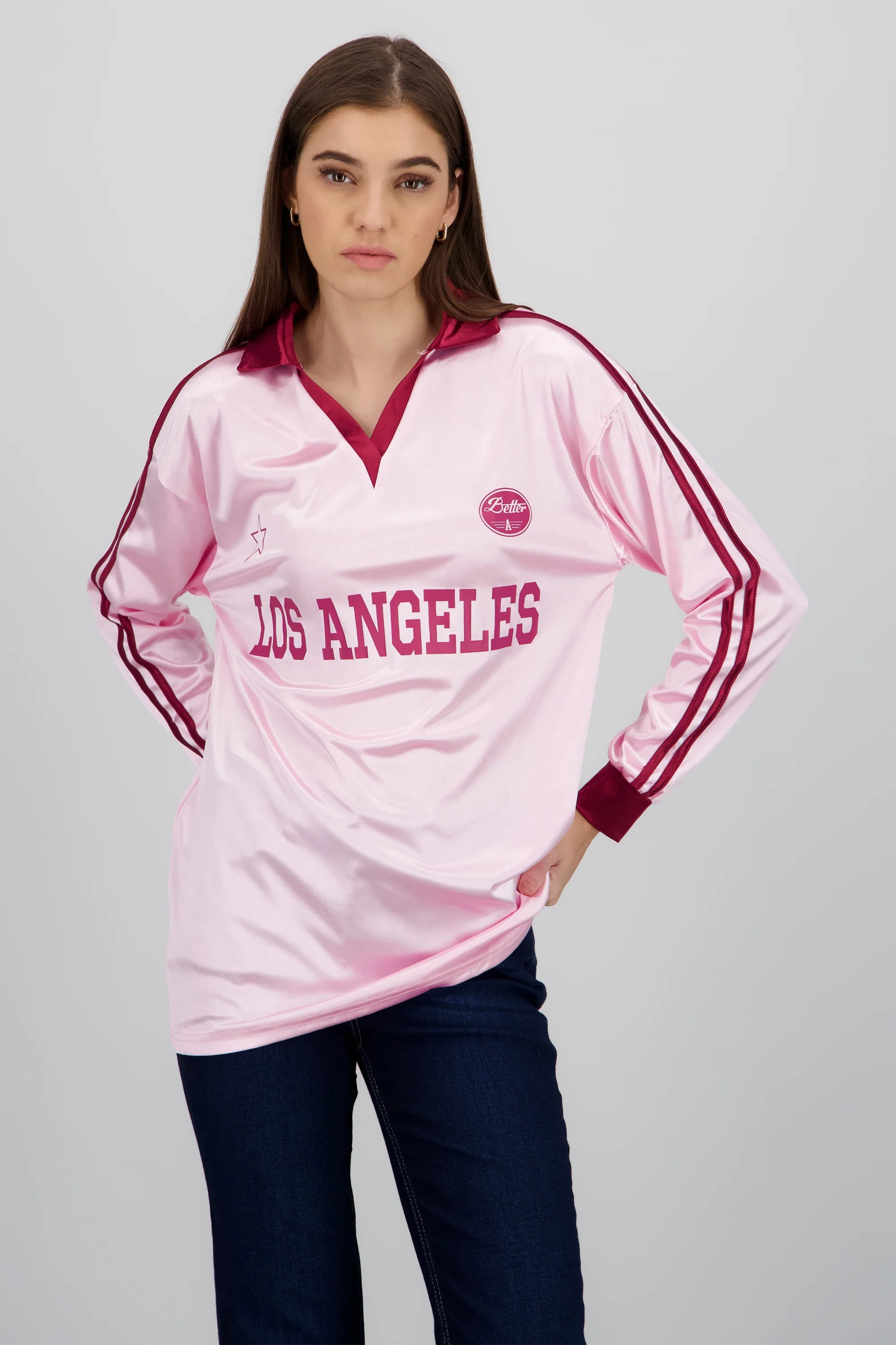 Playera polo de manga larga deportiva