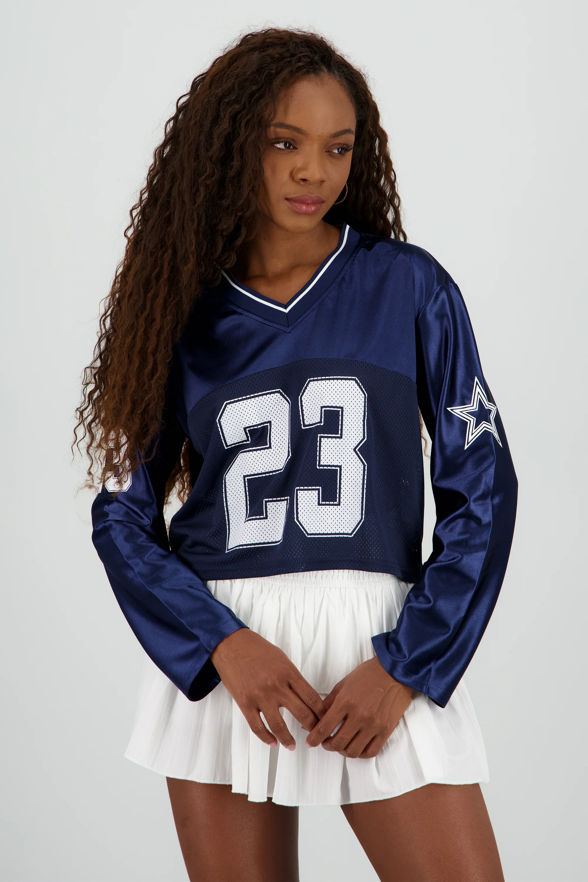 Playera tipo deportiva de manga larga