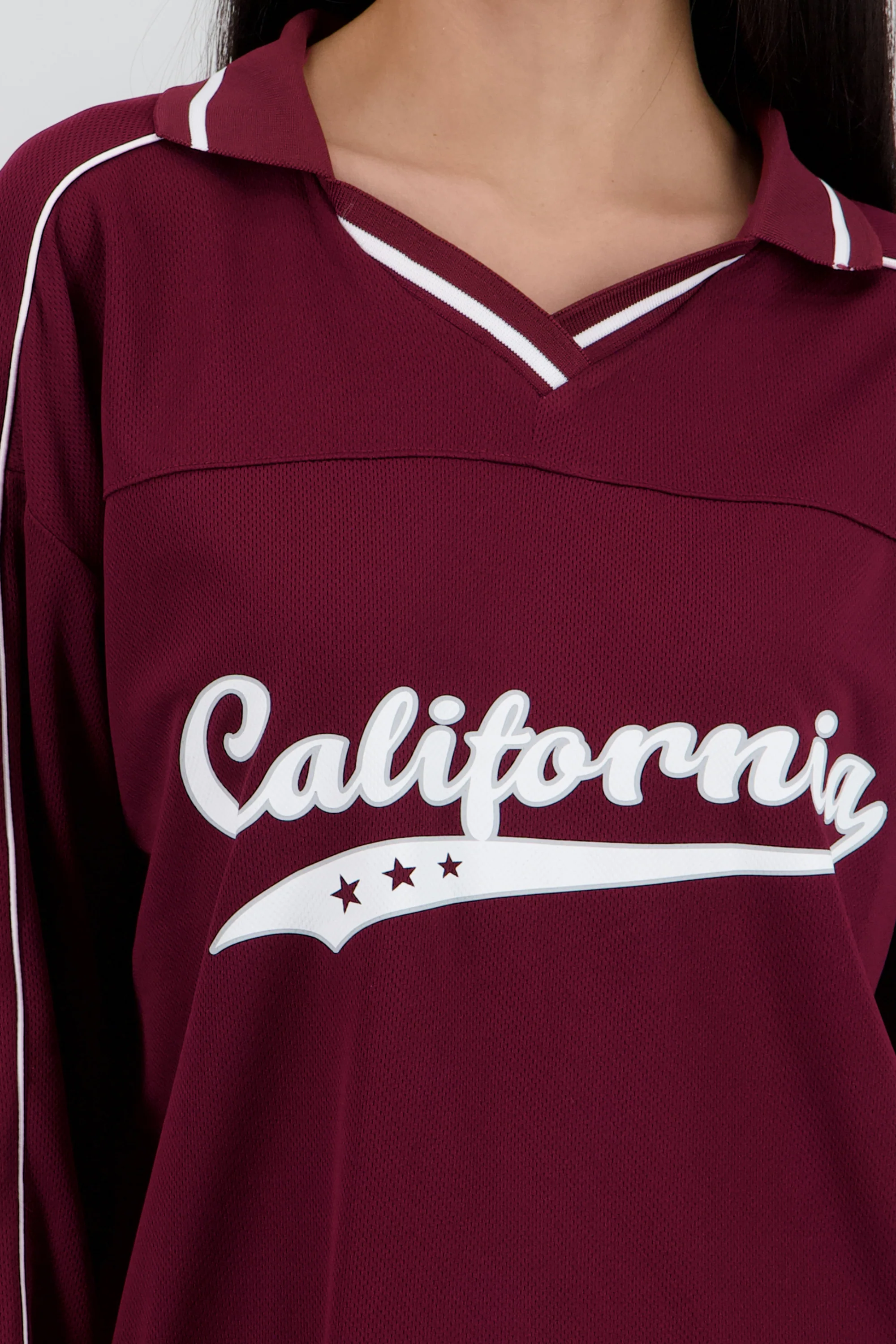 Playera tipo jersey California manga larga - Image 5