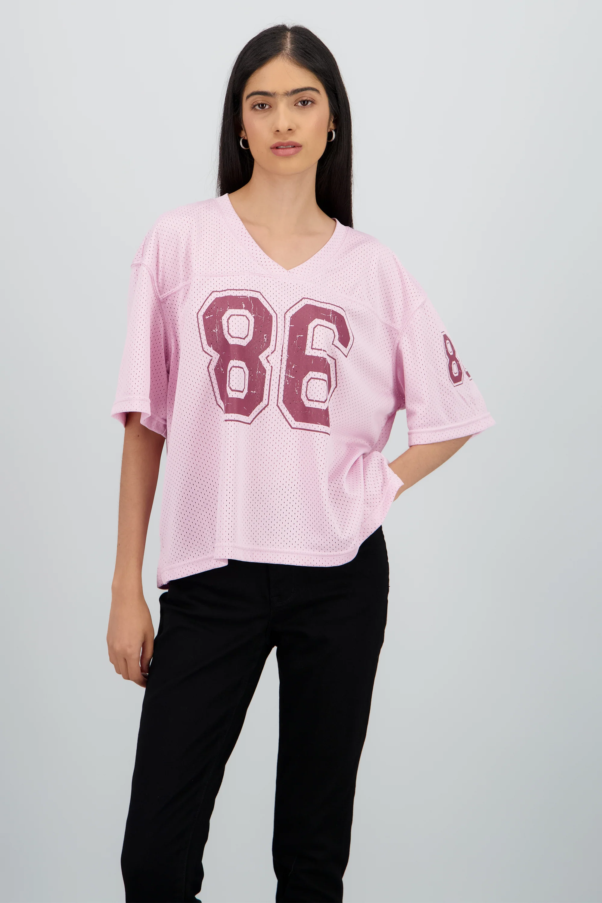 Playera tipo jersey con numero