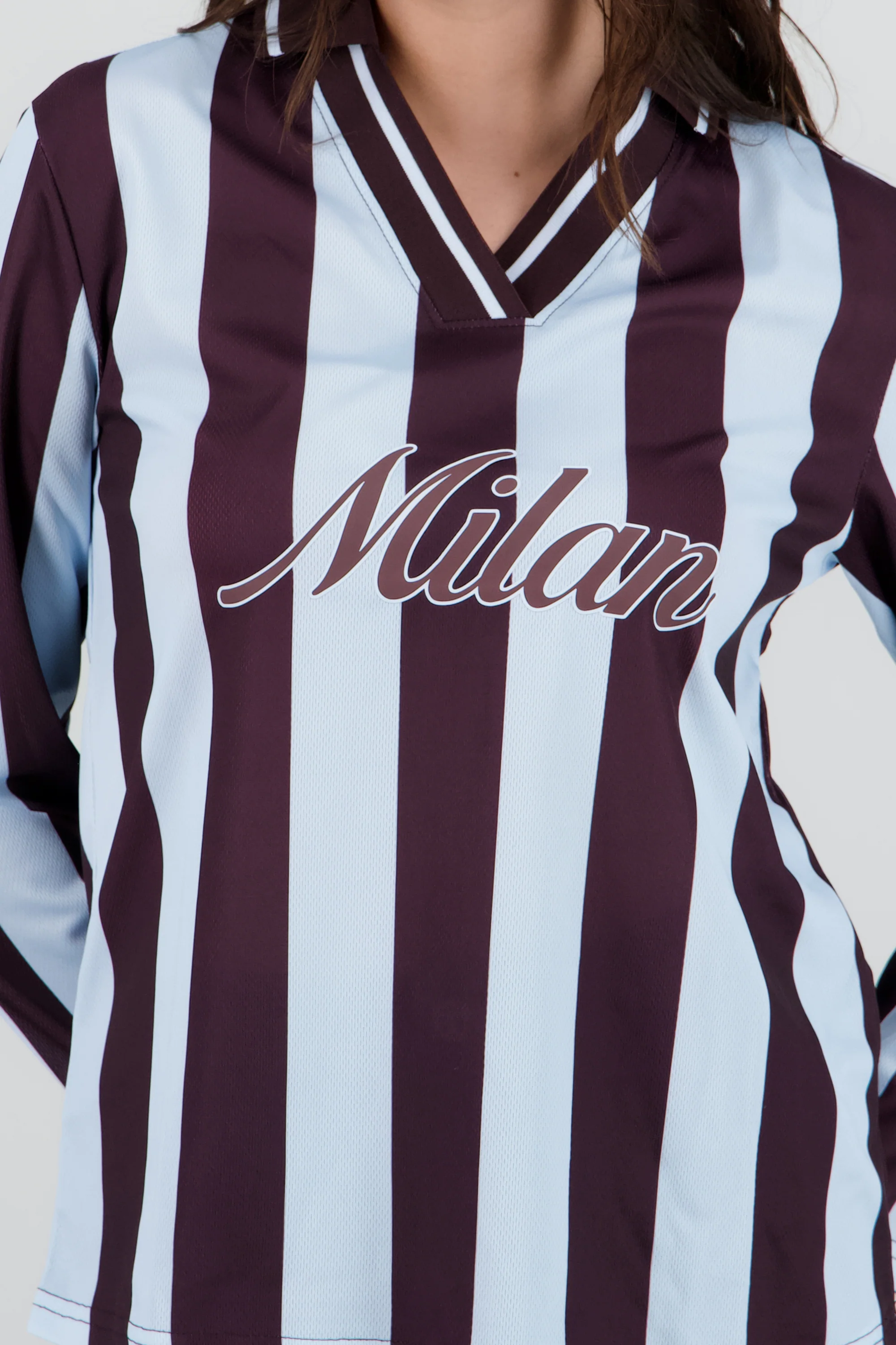 Playera tipo jersey manga larga - Image 5