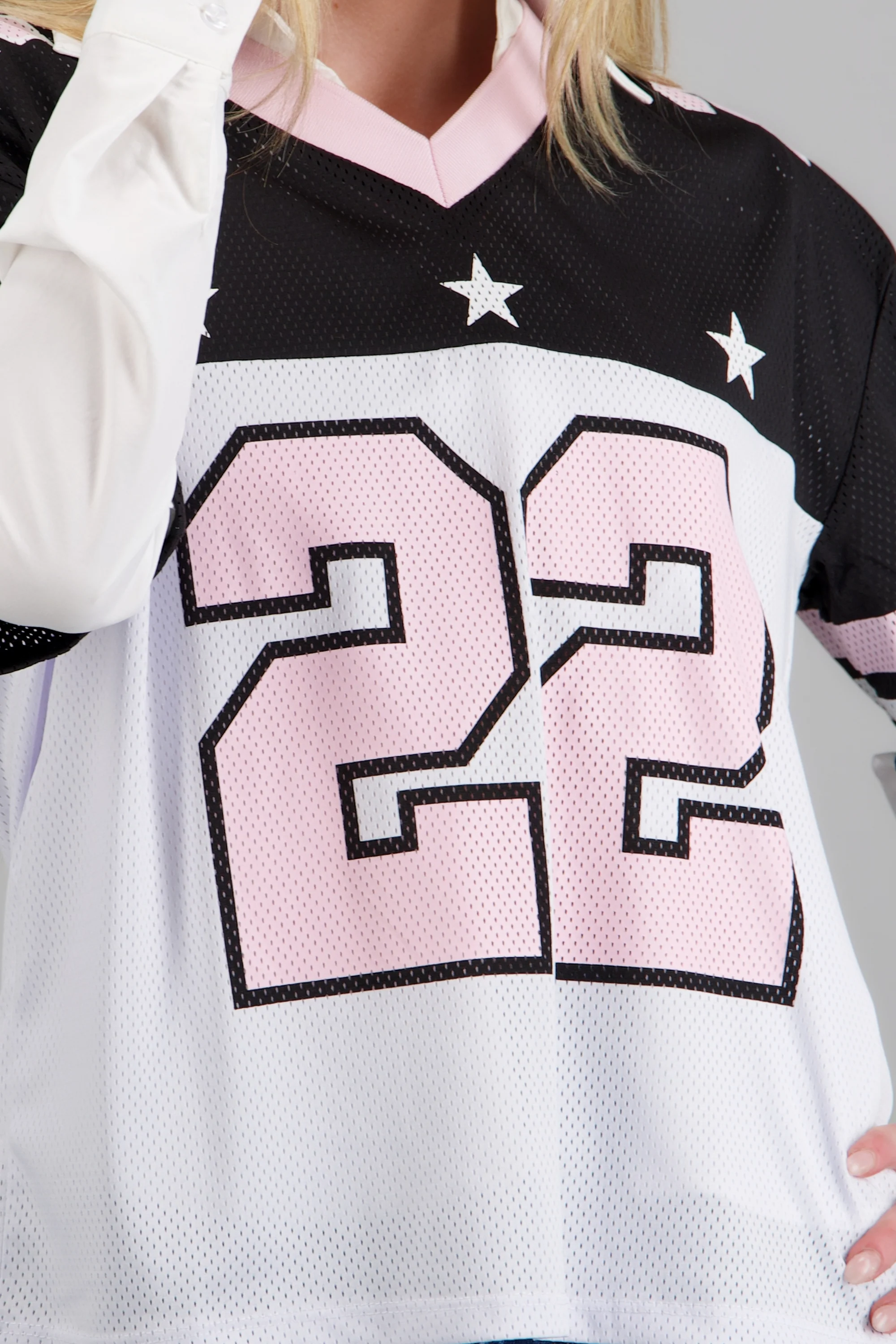 Playera tipojersey constraste estrellas - Image 5