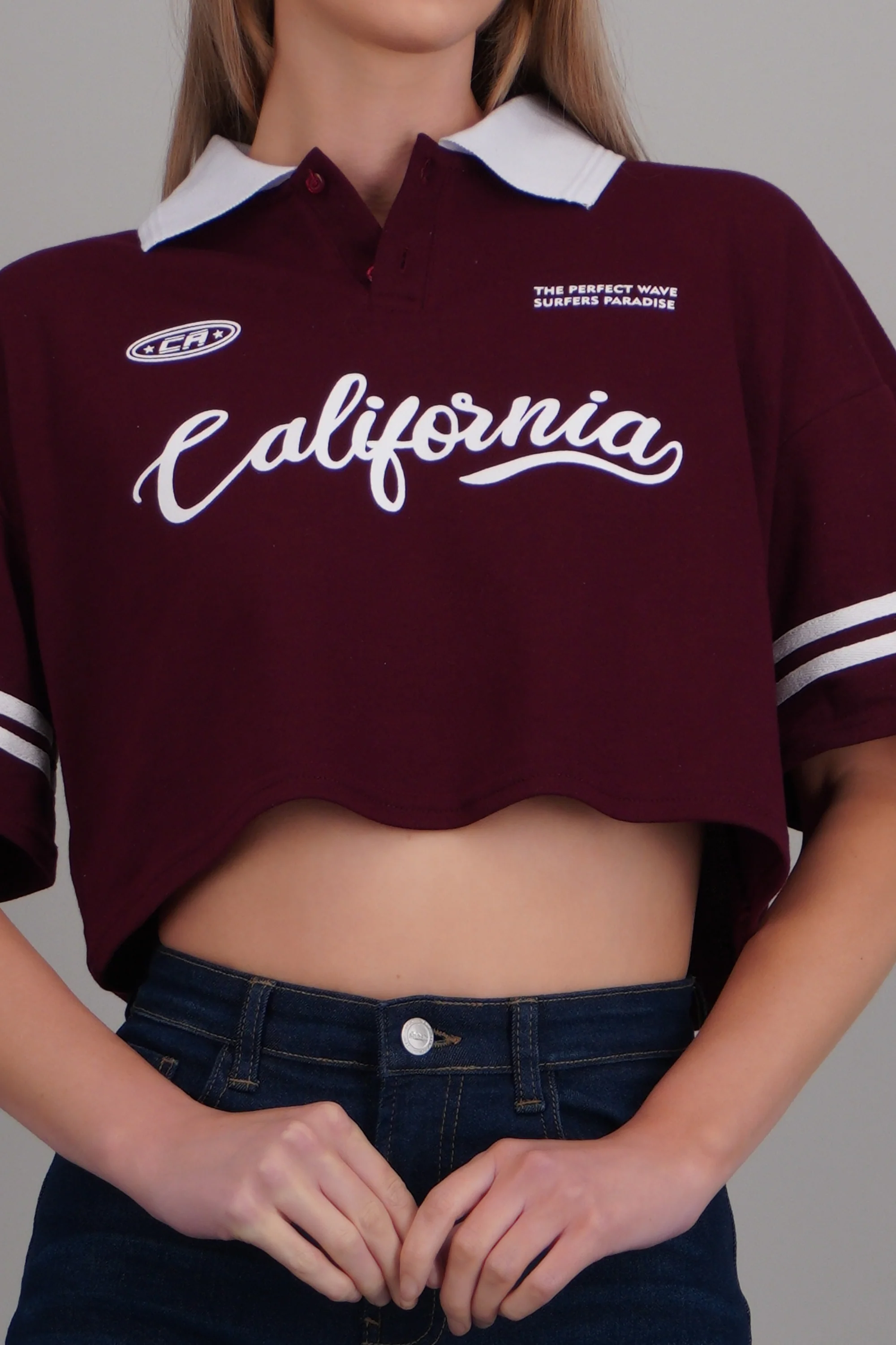 Polo boxy contraste California - Image 5