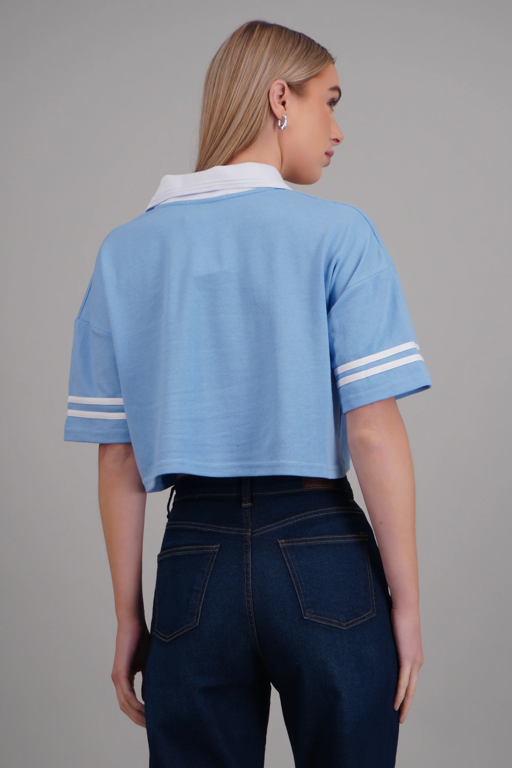 Polo boxy contraste California - Image 4