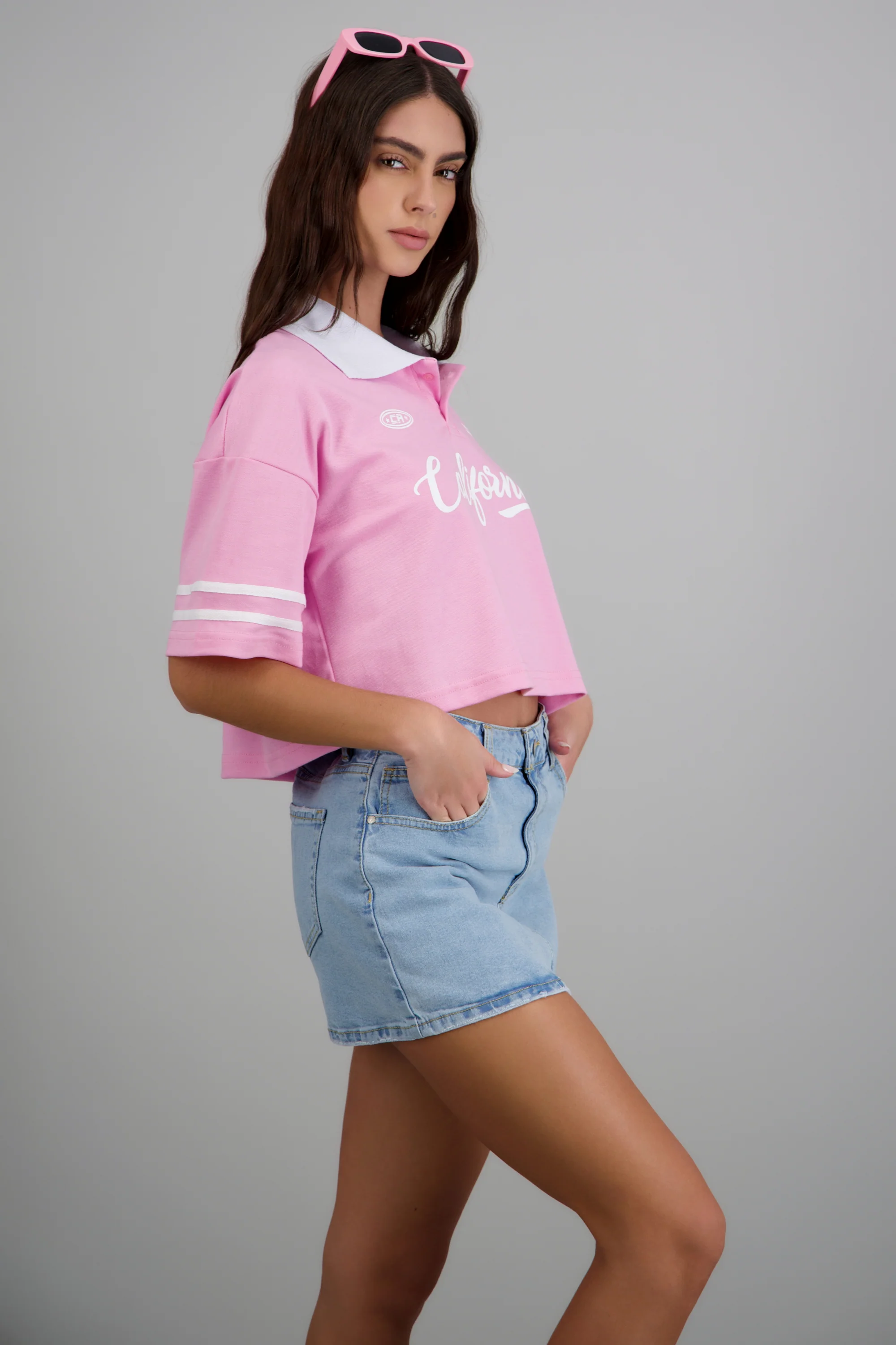 Polo boxy contraste California - Image 2